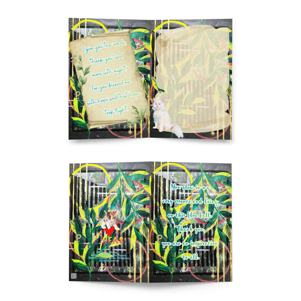 Thank You Greeting Card Design 4 POSTCARD The DEEP Store