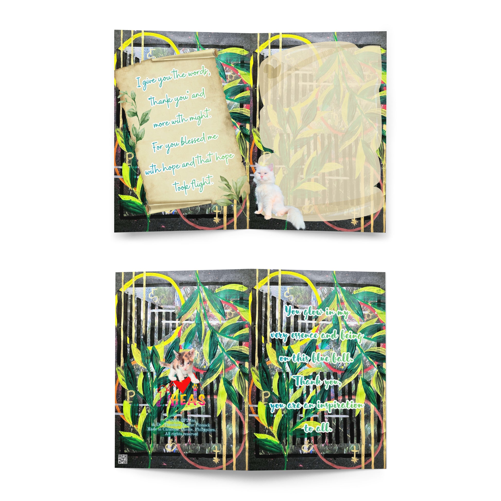 Thank You Greeting Card Design 4 POSTCARD The DEEP Store