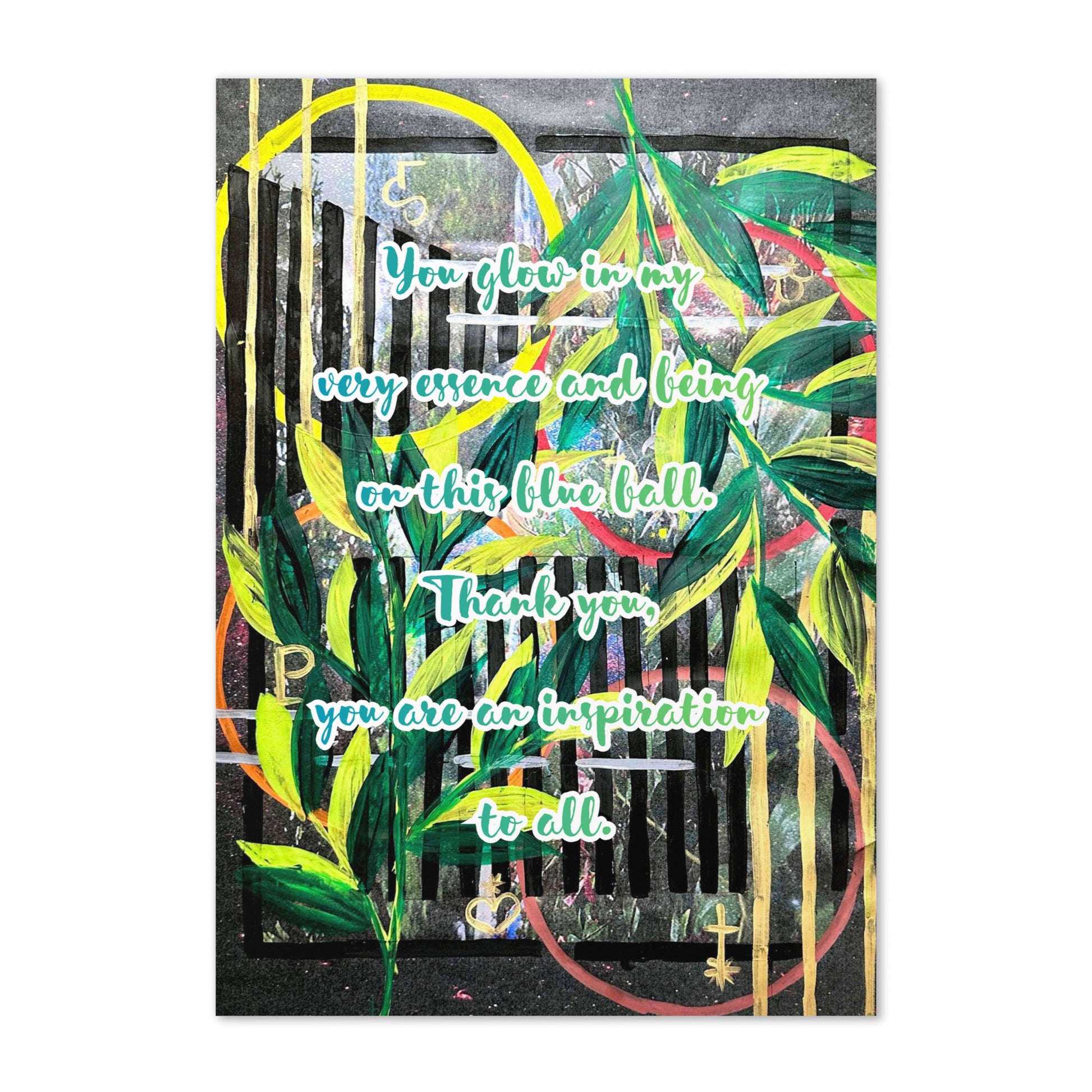 Thank You Greeting Card Design 4 POSTCARD The DEEP Store