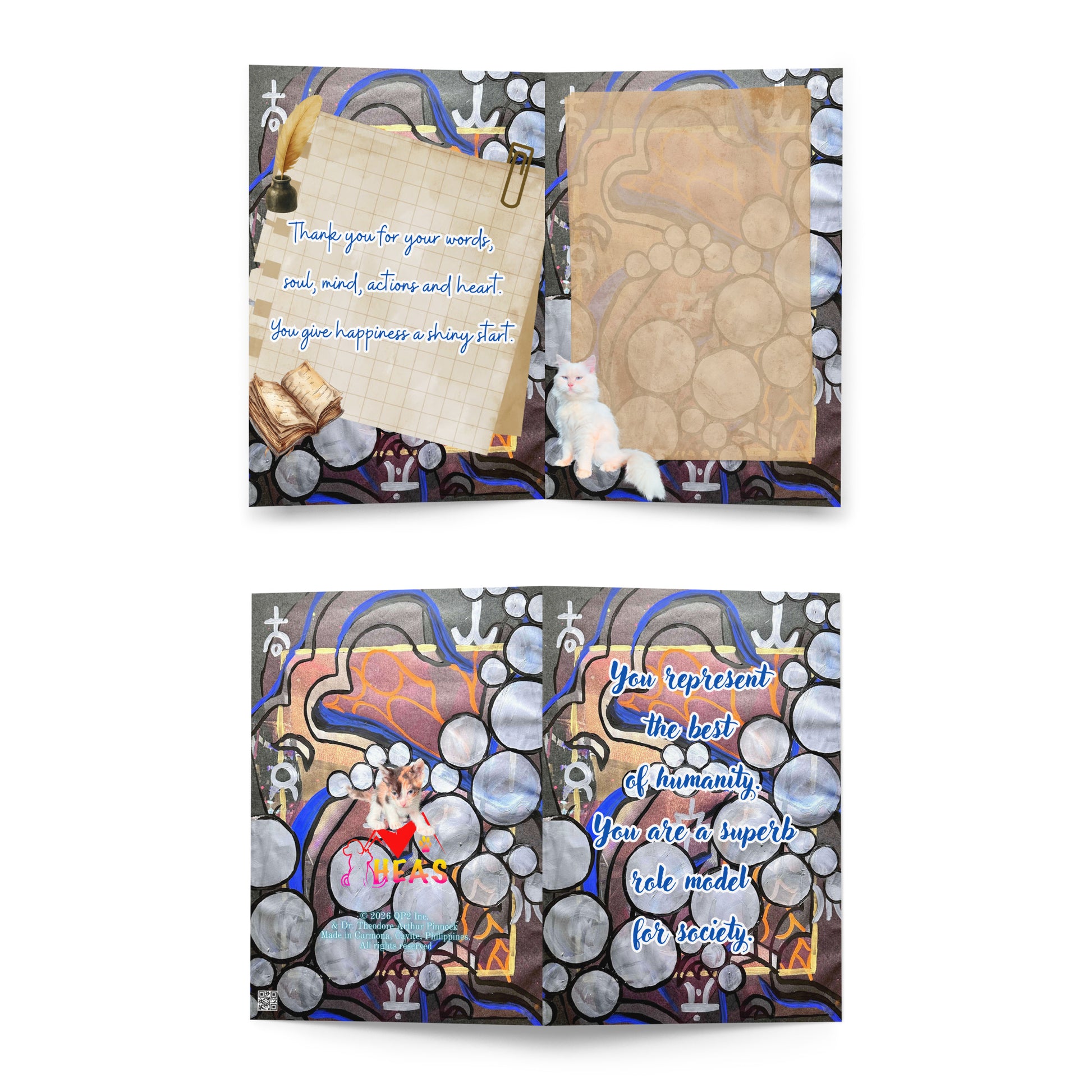 Thank You Greeting Card Design 5 POSTCARD The DEEP Store