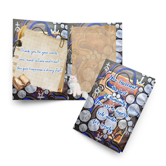 Thank You Greeting Card Design 5 POSTCARD The DEEP Store 5.83″×8.27″