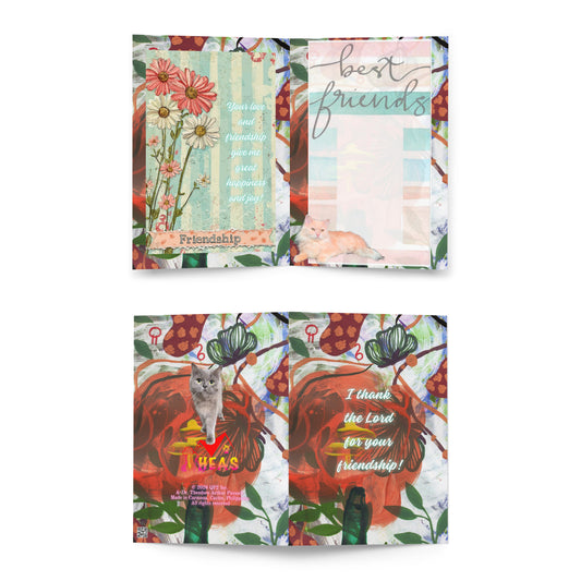 Friendship Greeting Card Design 1 POSTCARD The DEEP Store 5.83″×8.27″