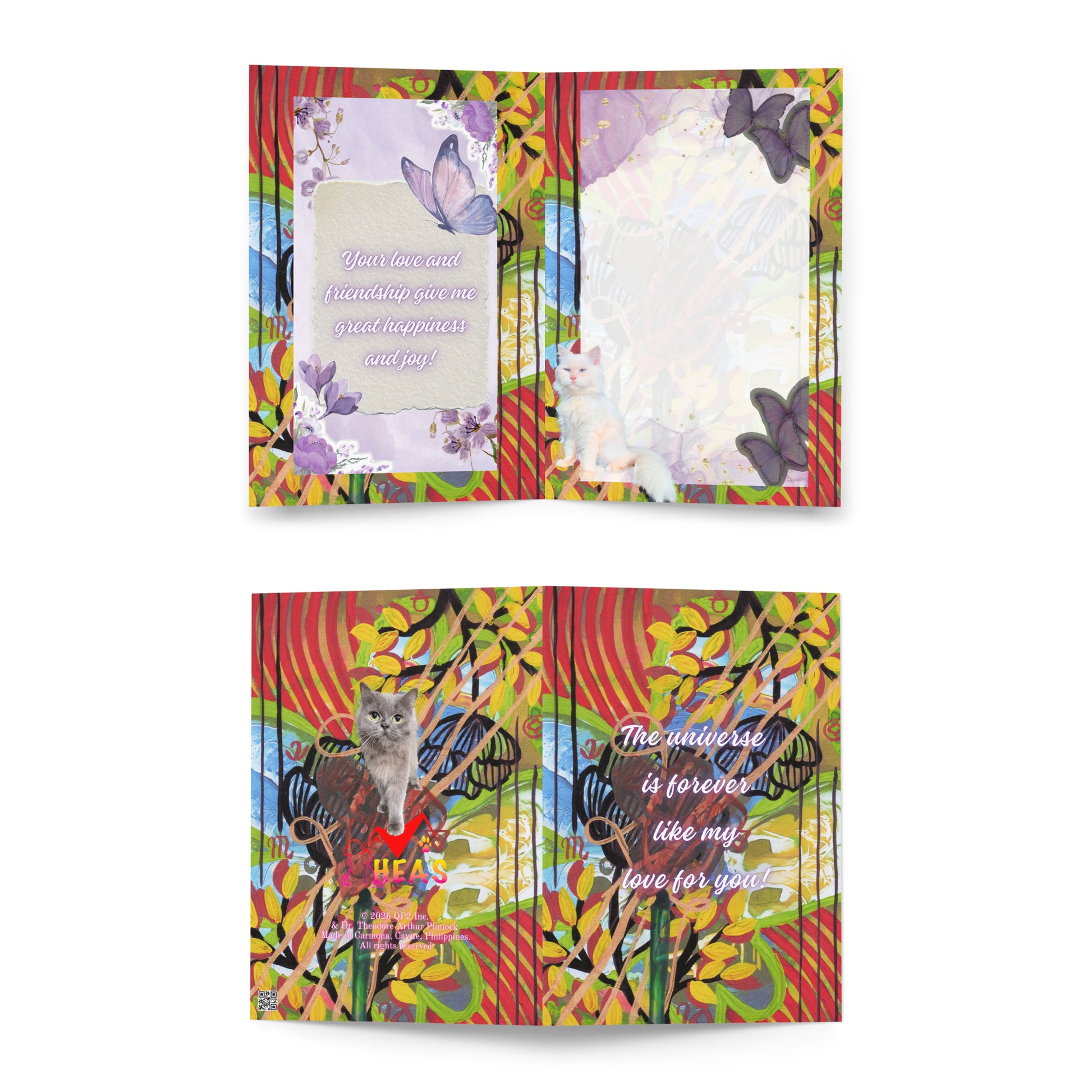 Friendship Greeting Card Design 2 POSTCARD The DEEP Store 5.83″×8.27″