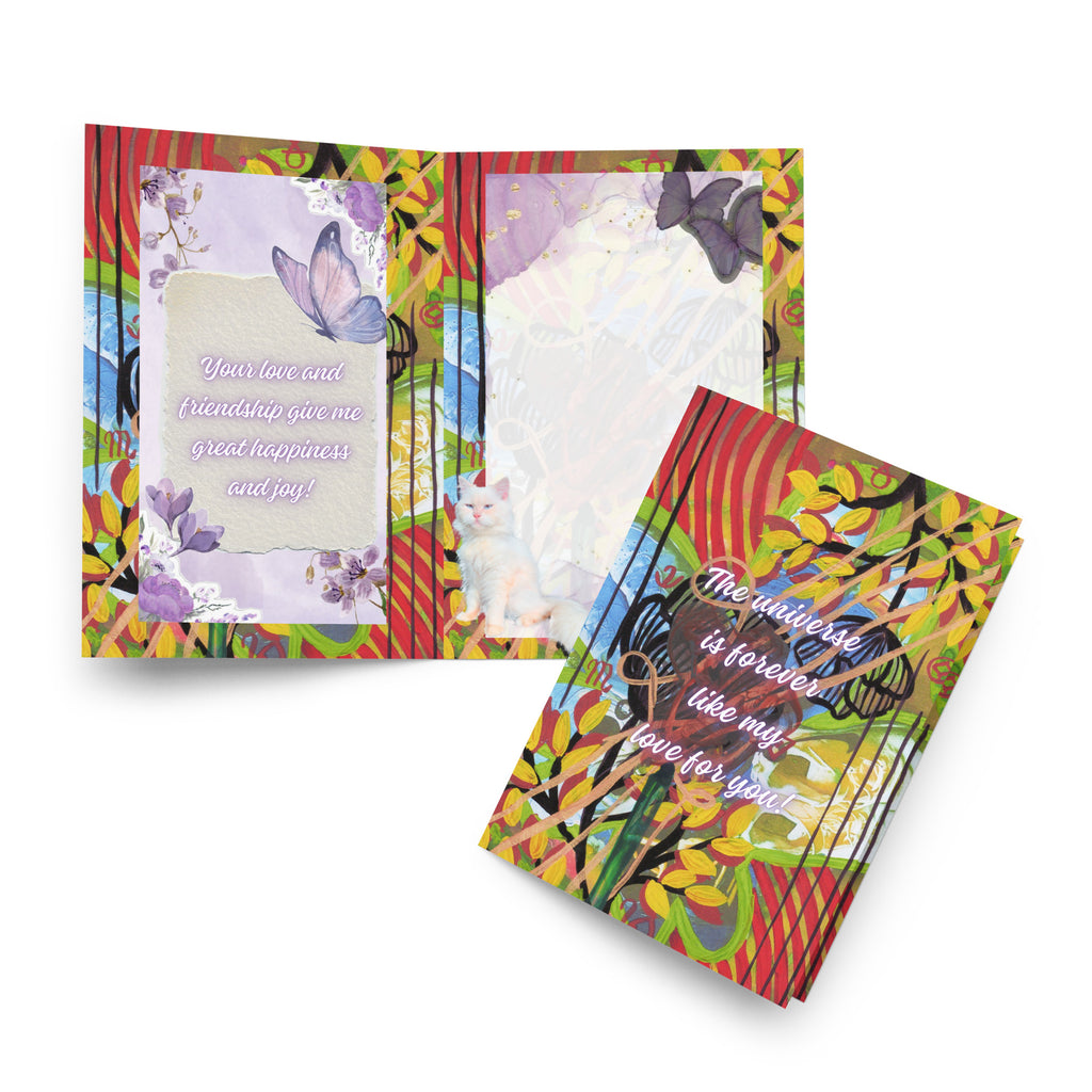 Friendship Greeting Card Design 2 POSTCARD The DEEP Store