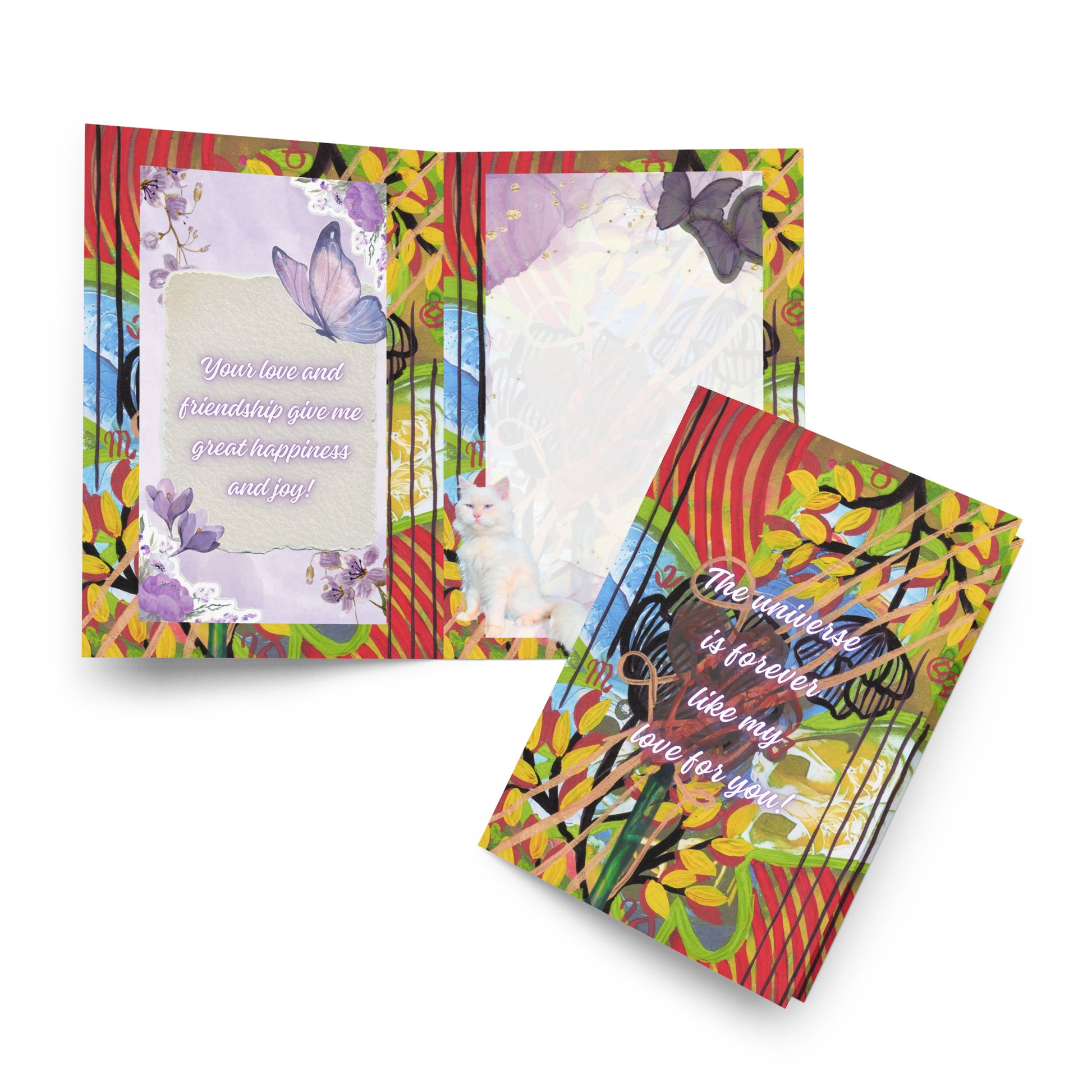 Friendship Greeting Card Design 2 POSTCARD The DEEP Store
