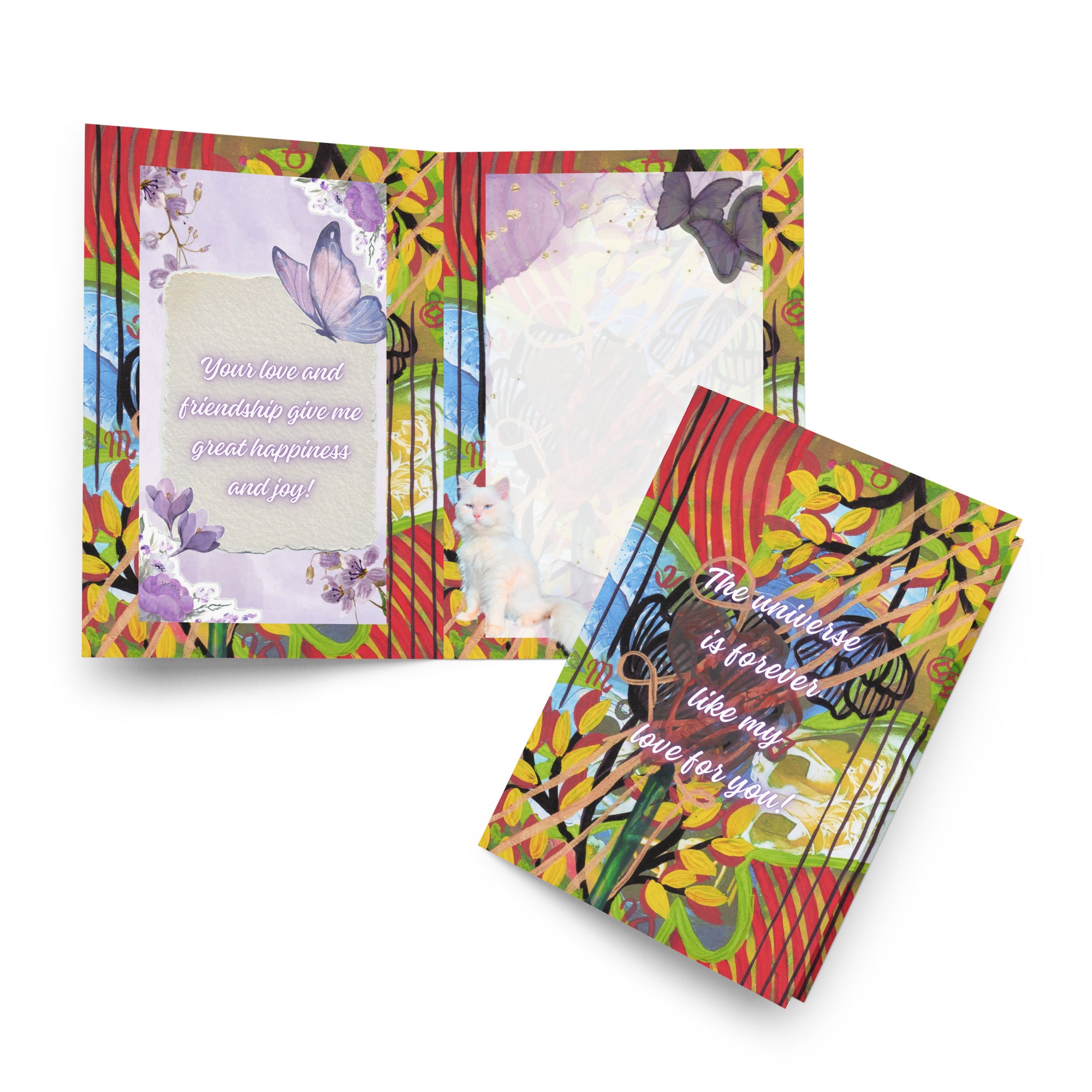Friendship Greeting Card Design 2 POSTCARD The DEEP Store