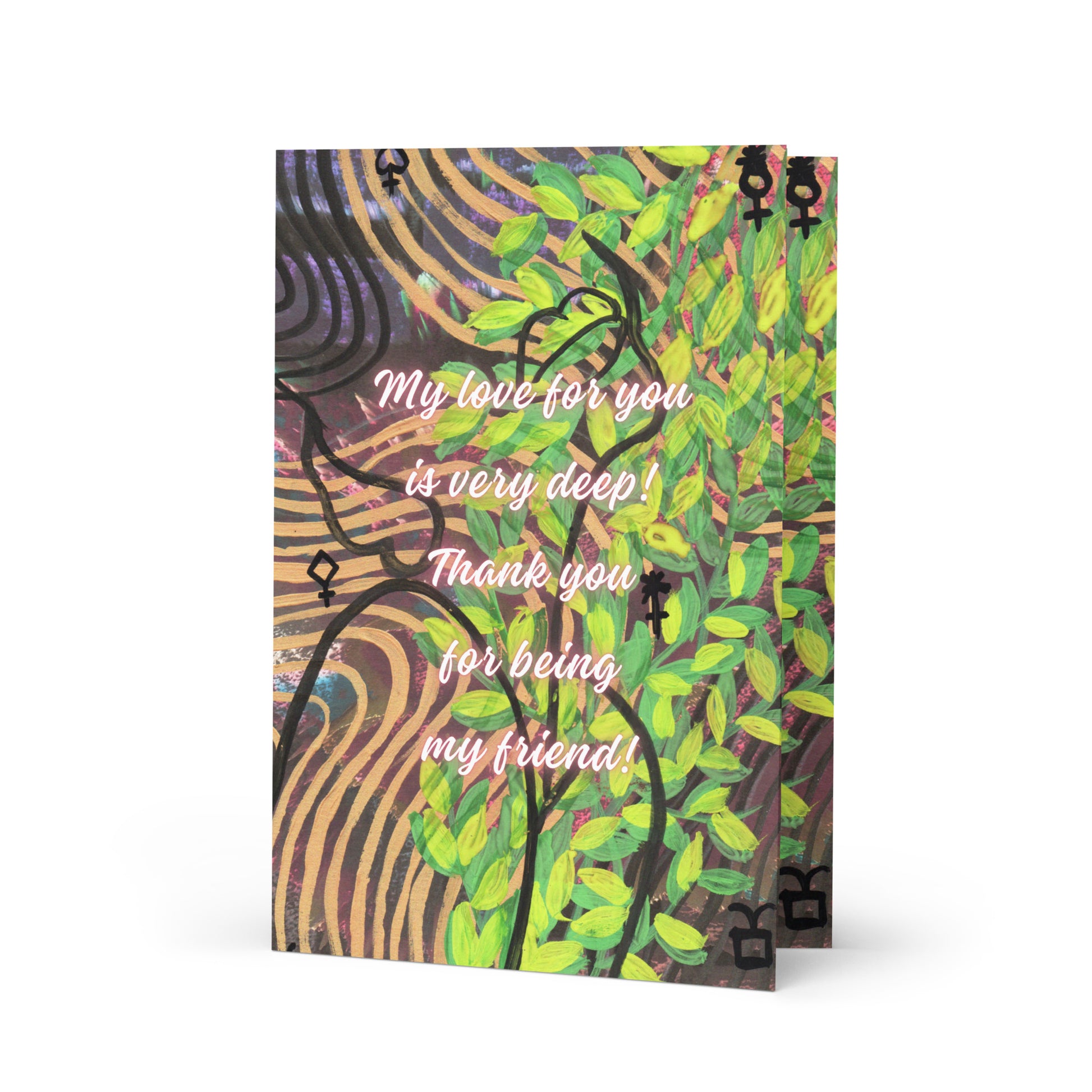 Friendship Greeting Card Design 3 POSTCARD The DEEP Store