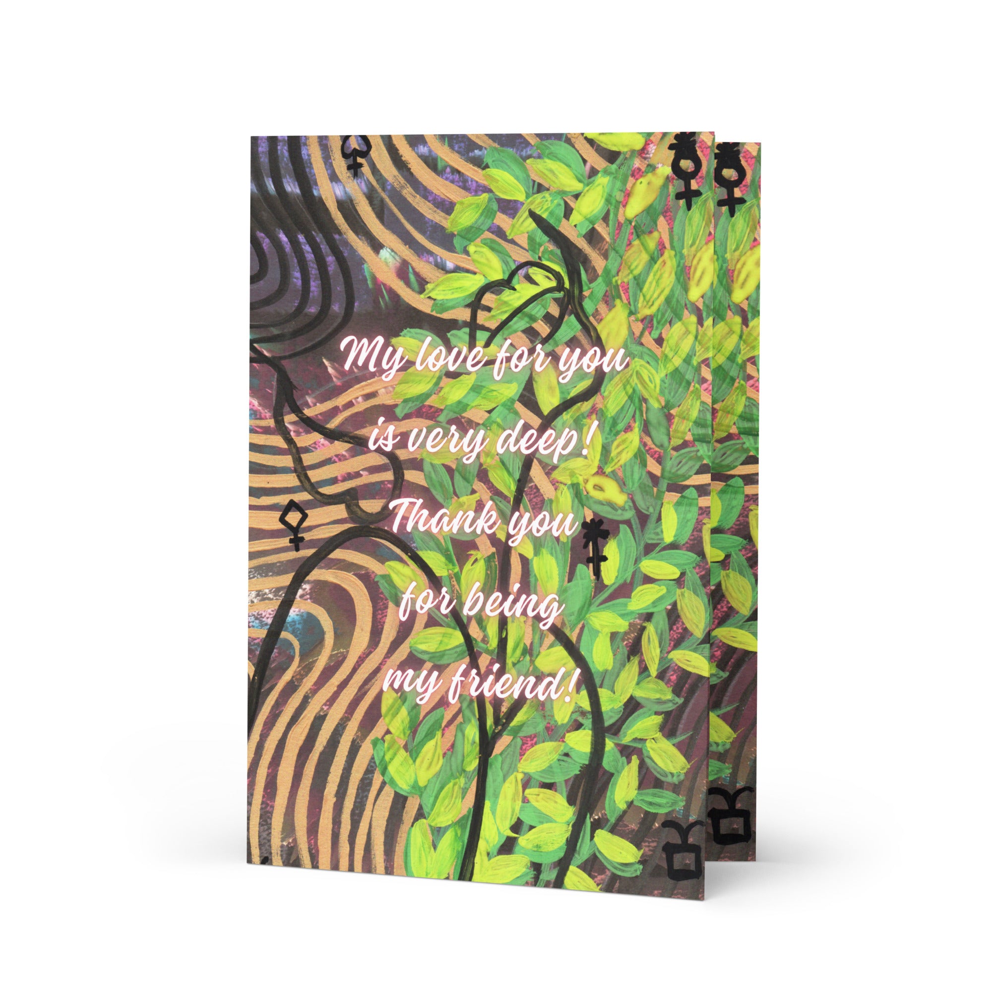 Friendship Greeting Card Design 3 POSTCARD The DEEP Store