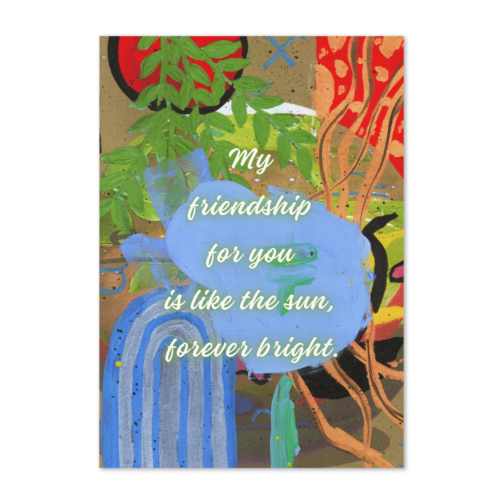 Friendship Greeting Card Design 4 POSTCARD The DEEP Store