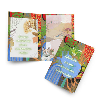 Friendship Greeting Card Design 4 POSTCARD The DEEP Store