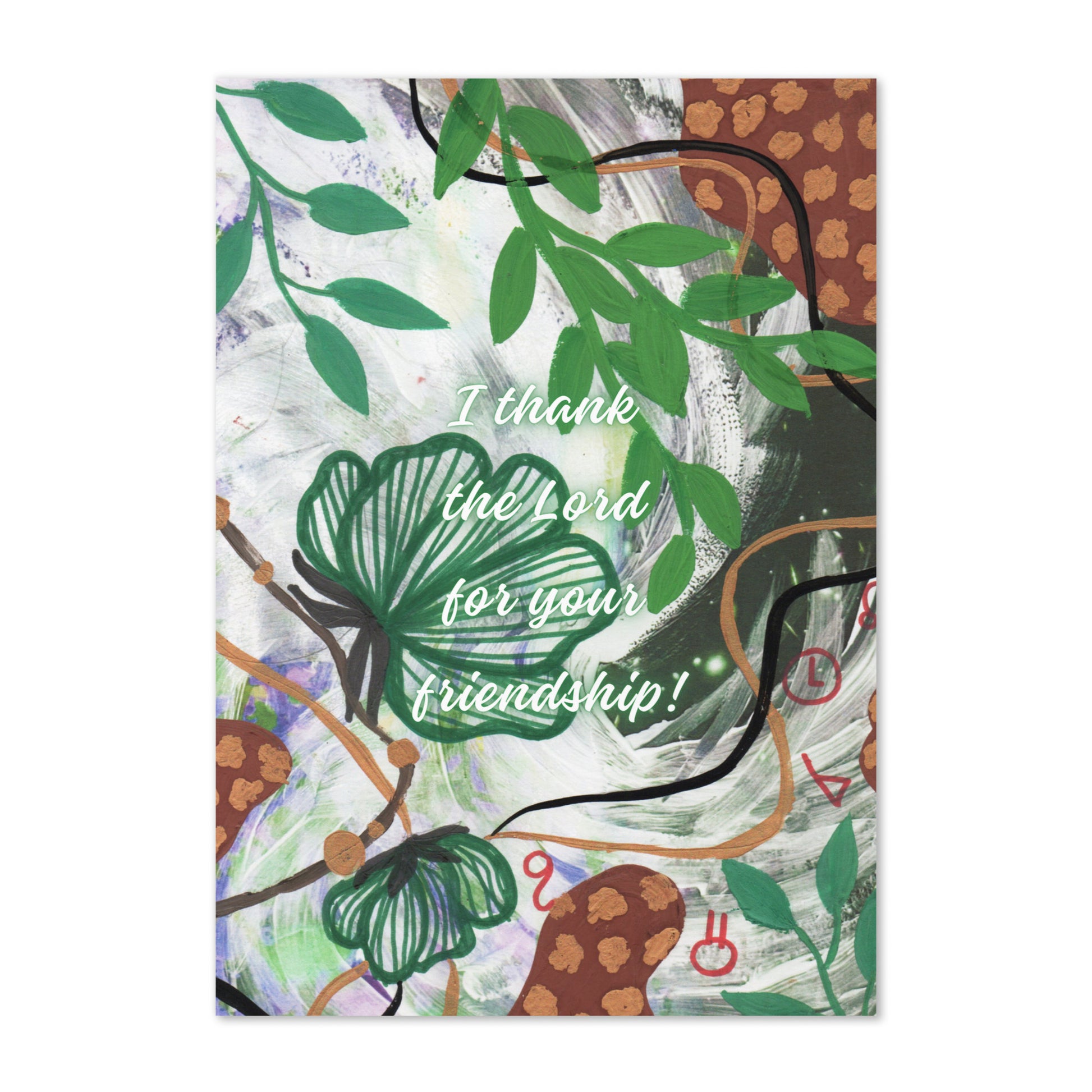 Friendship Greeting Card Design 6 POSTCARD The DEEP Store