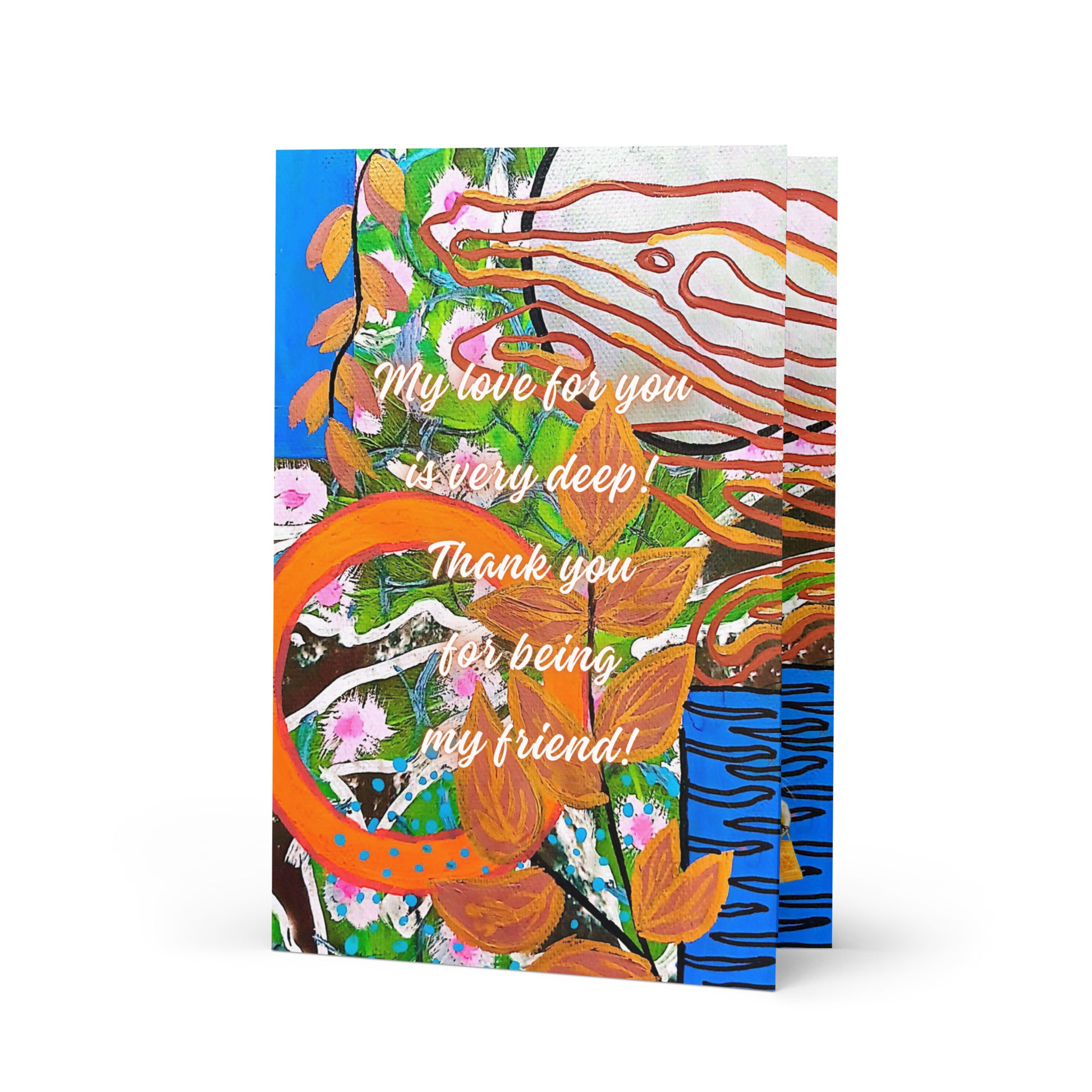 Friendship Greeting Card Design 8 POSTCARD The DEEP Store
