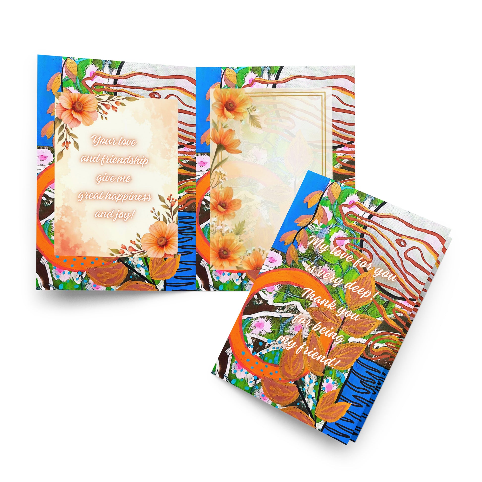 Friendship Greeting Card Design 8 POSTCARD The DEEP Store
