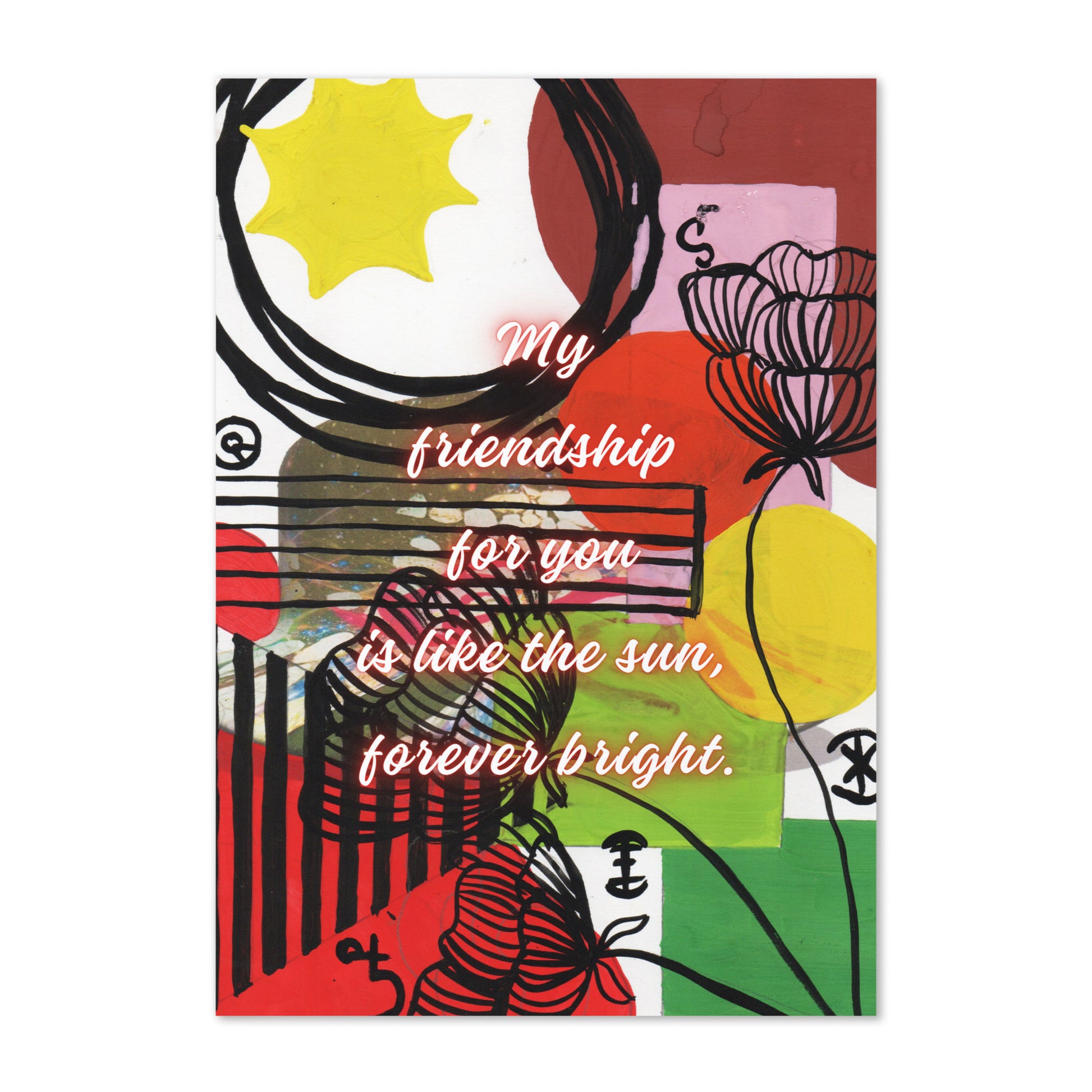 Friendship Greeting Card Design 10 POSTCARD The DEEP Store