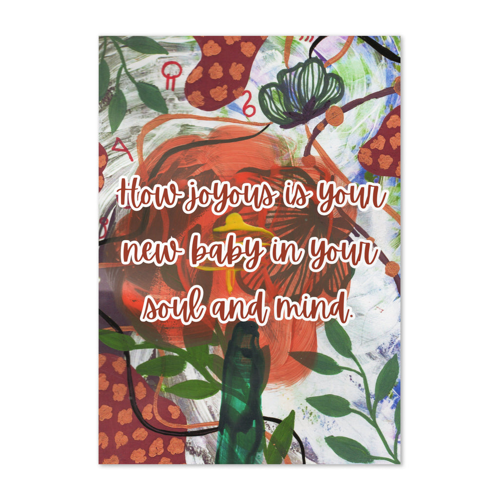 New Baby Greeting Card Design 1 POSTCARD The DEEP Store