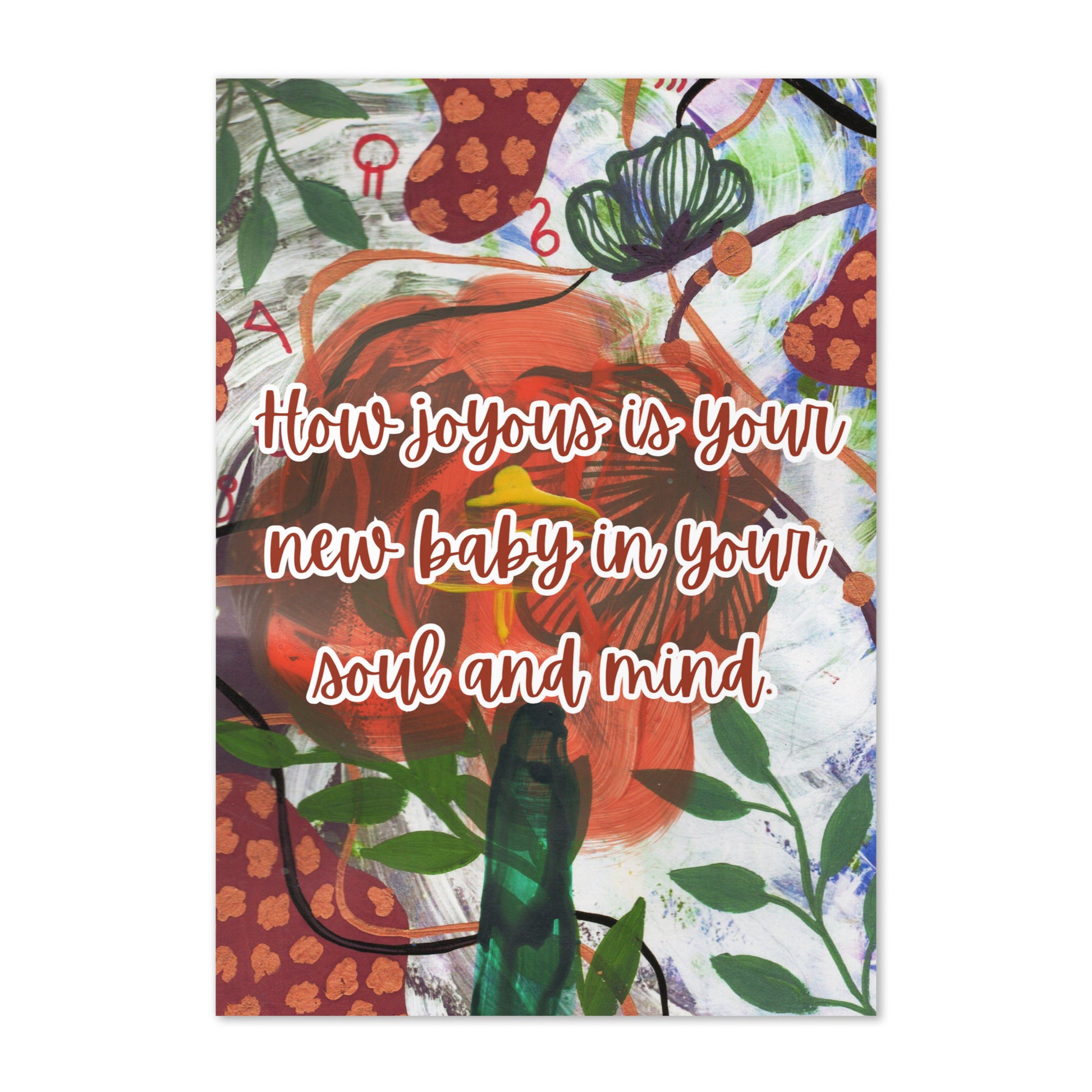 New Baby Greeting Card Design 1 POSTCARD The DEEP Store