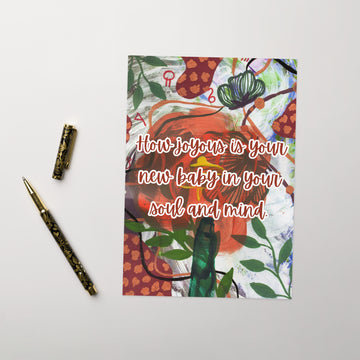 New Baby Greeting Card Design 1 POSTCARD The DEEP Store 5.83″×8.27″