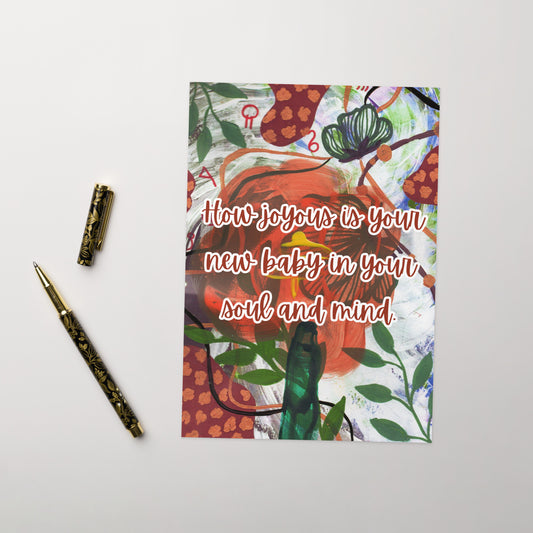 New Baby Greeting Card Design 1 POSTCARD The DEEP Store 5.83″×8.27″