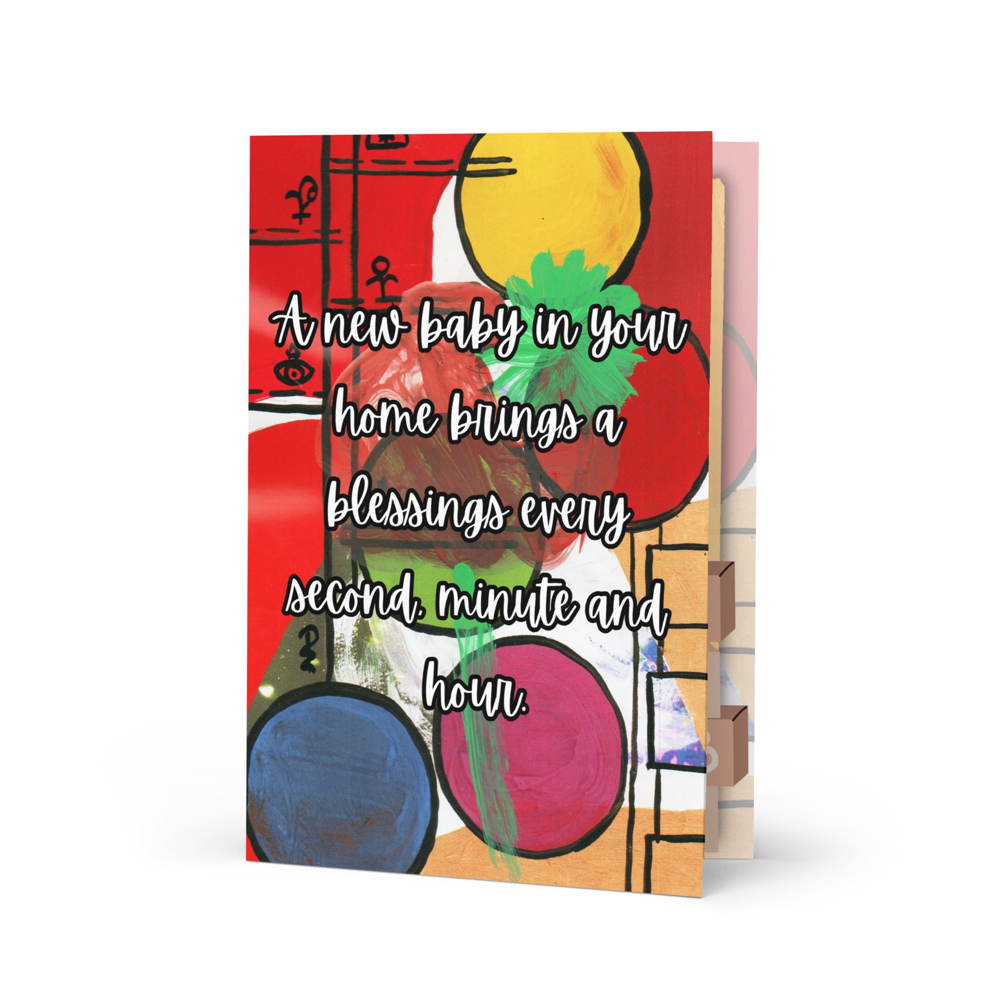 New Baby Greeting Card Design 2 POSTCARD The DEEP Store