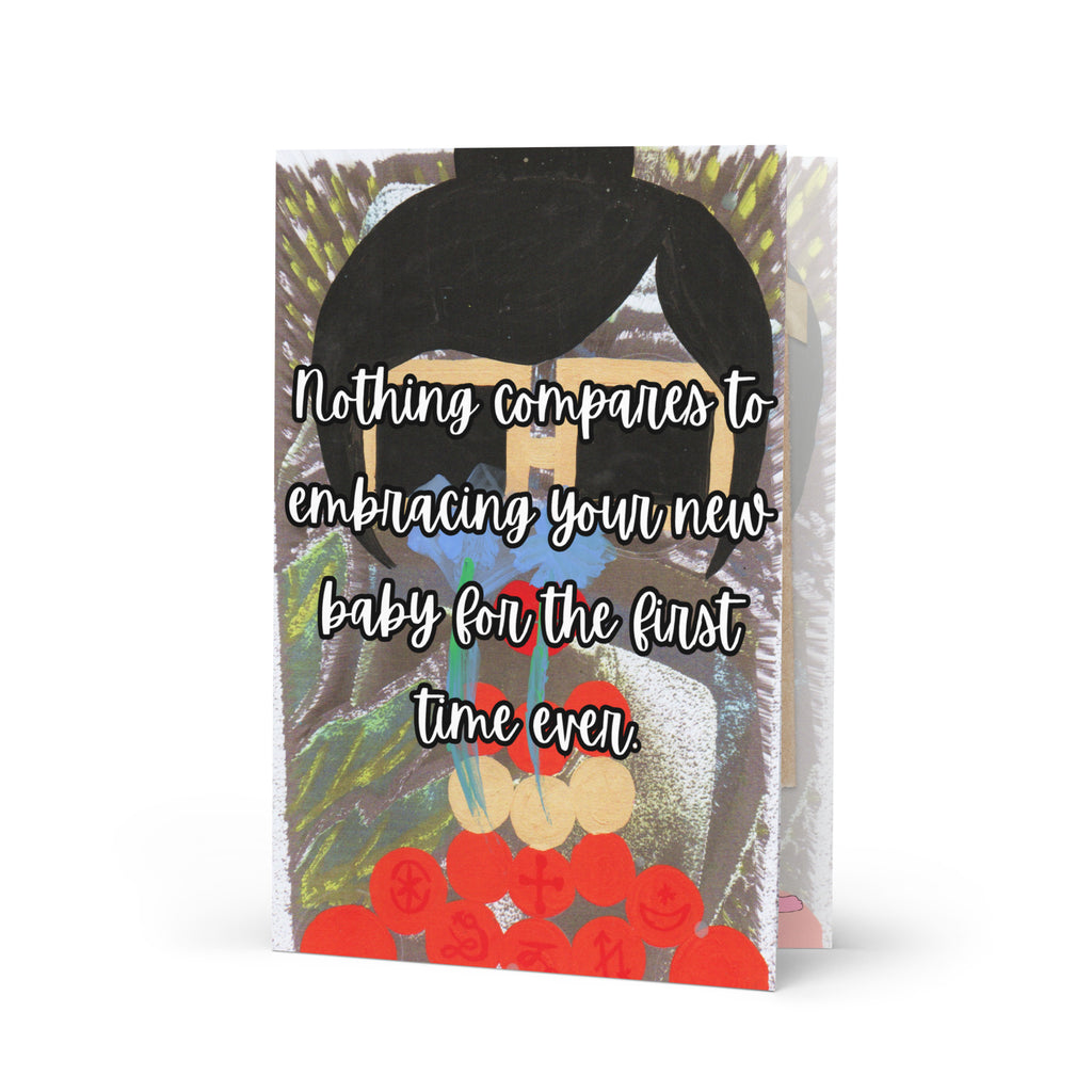 New Baby Greeting Card Design 3 POSTCARD The DEEP Store