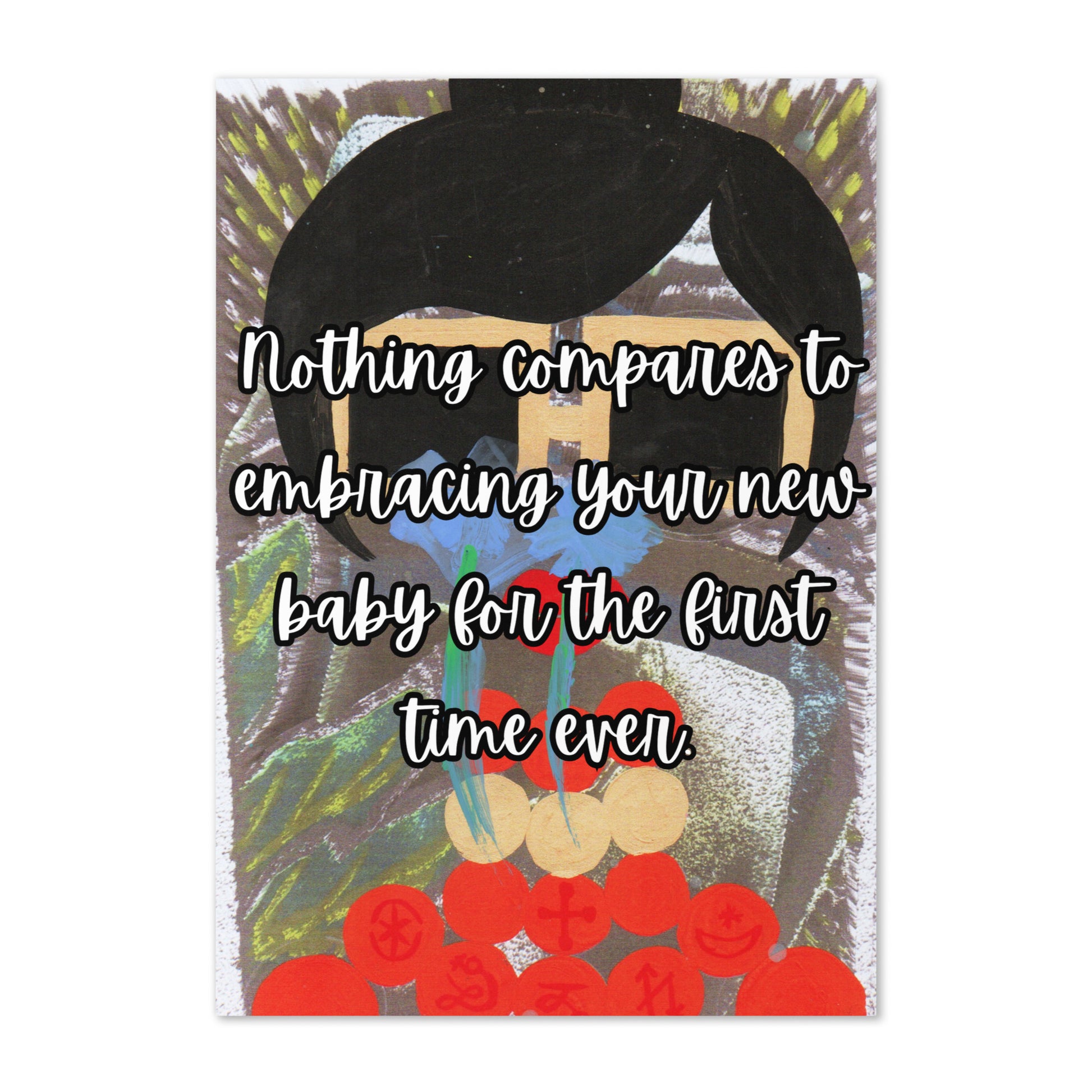New Baby Greeting Card Design 3 POSTCARD The DEEP Store