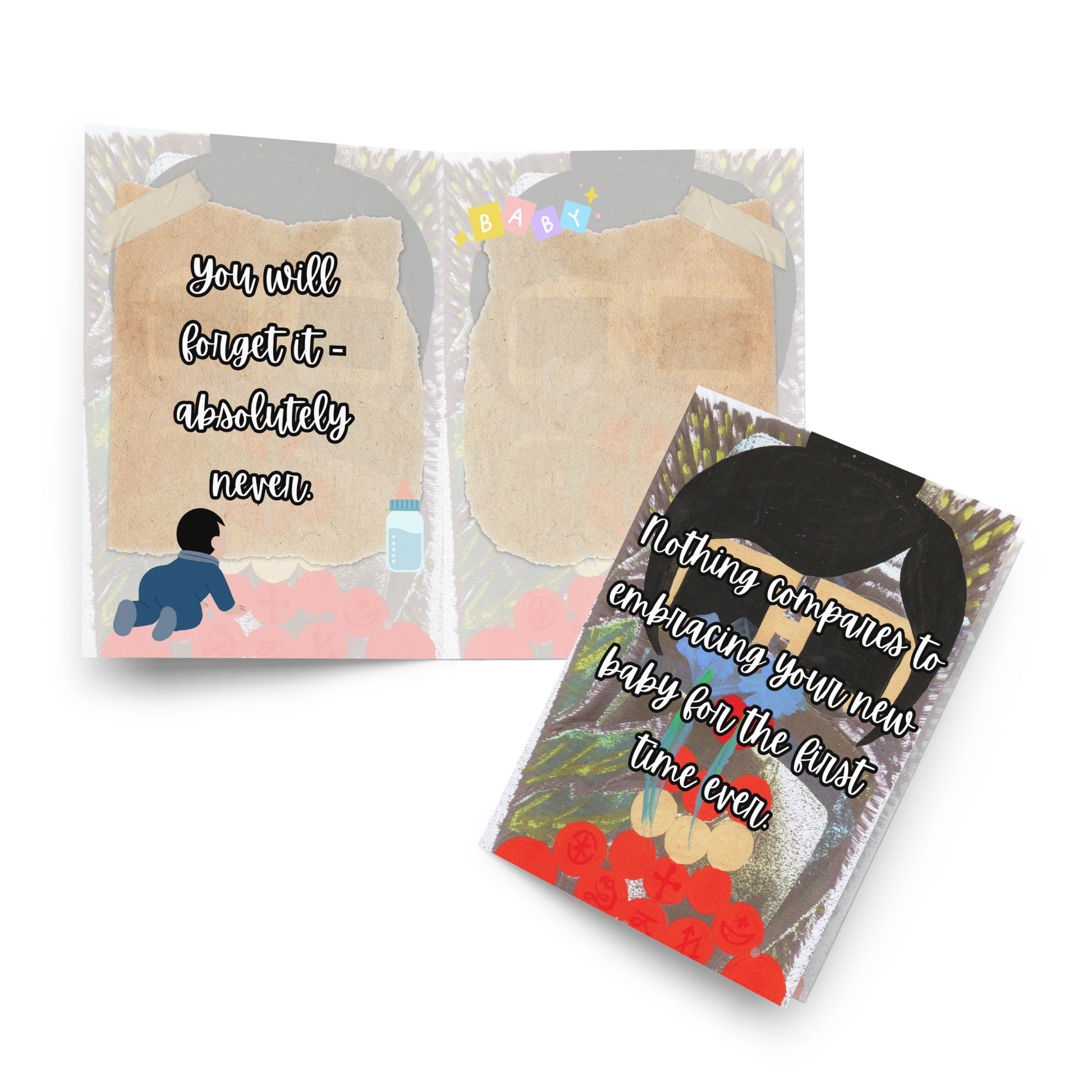 New Baby Greeting Card Design 3 POSTCARD The DEEP Store