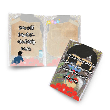 New Baby Greeting Card Design 3 POSTCARD The DEEP Store
