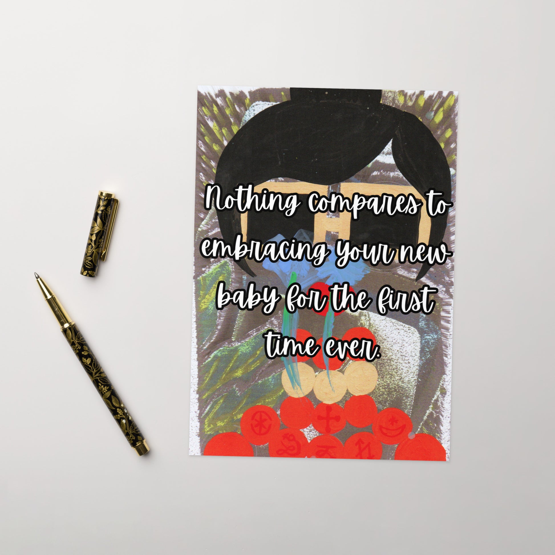 New Baby Greeting Card Design 3 POSTCARD The DEEP Store 5.83″×8.27″