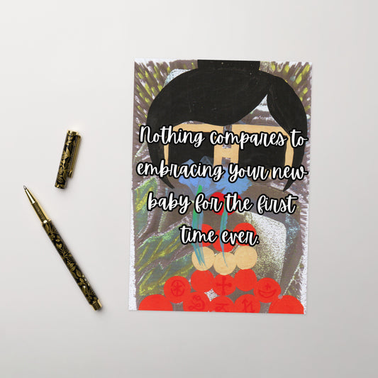 New Baby Greeting Card Design 3 POSTCARD The DEEP Store 5.83″×8.27″