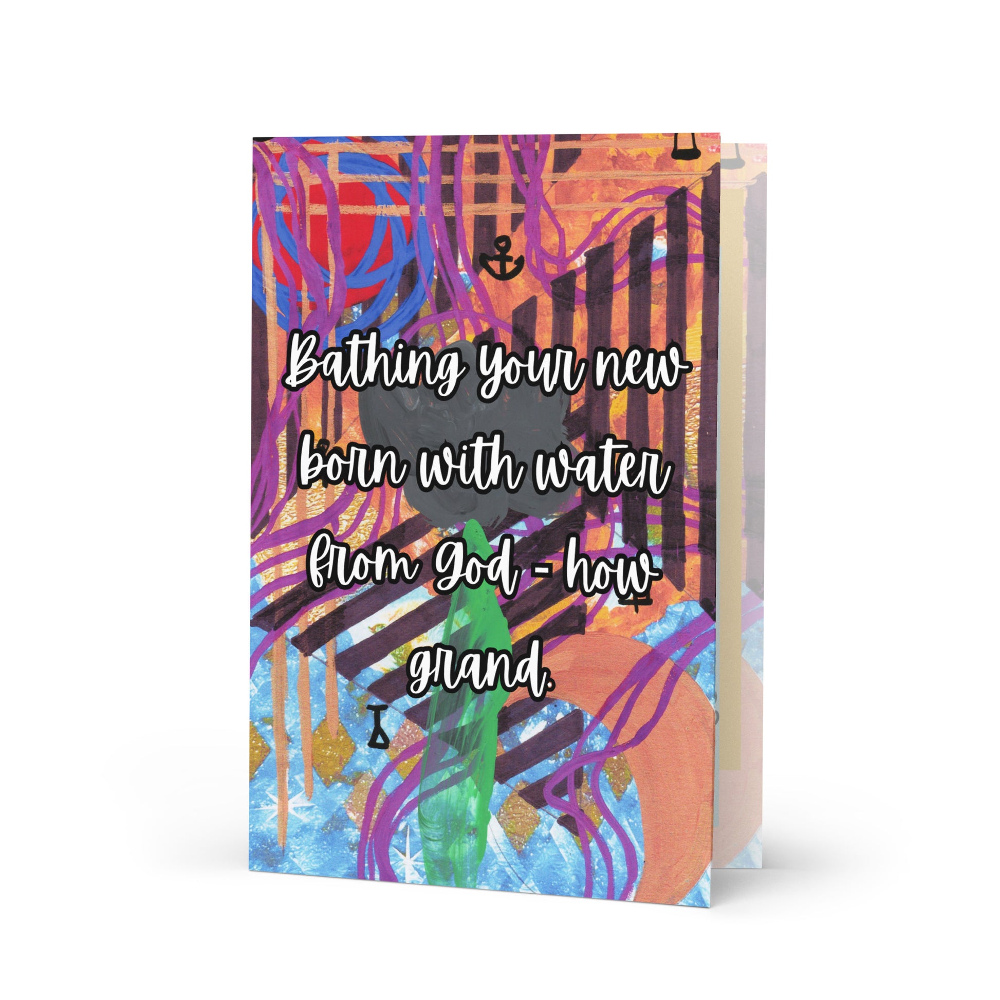 New Baby Greeting Card Design 4 POSTCARD The DEEP Store