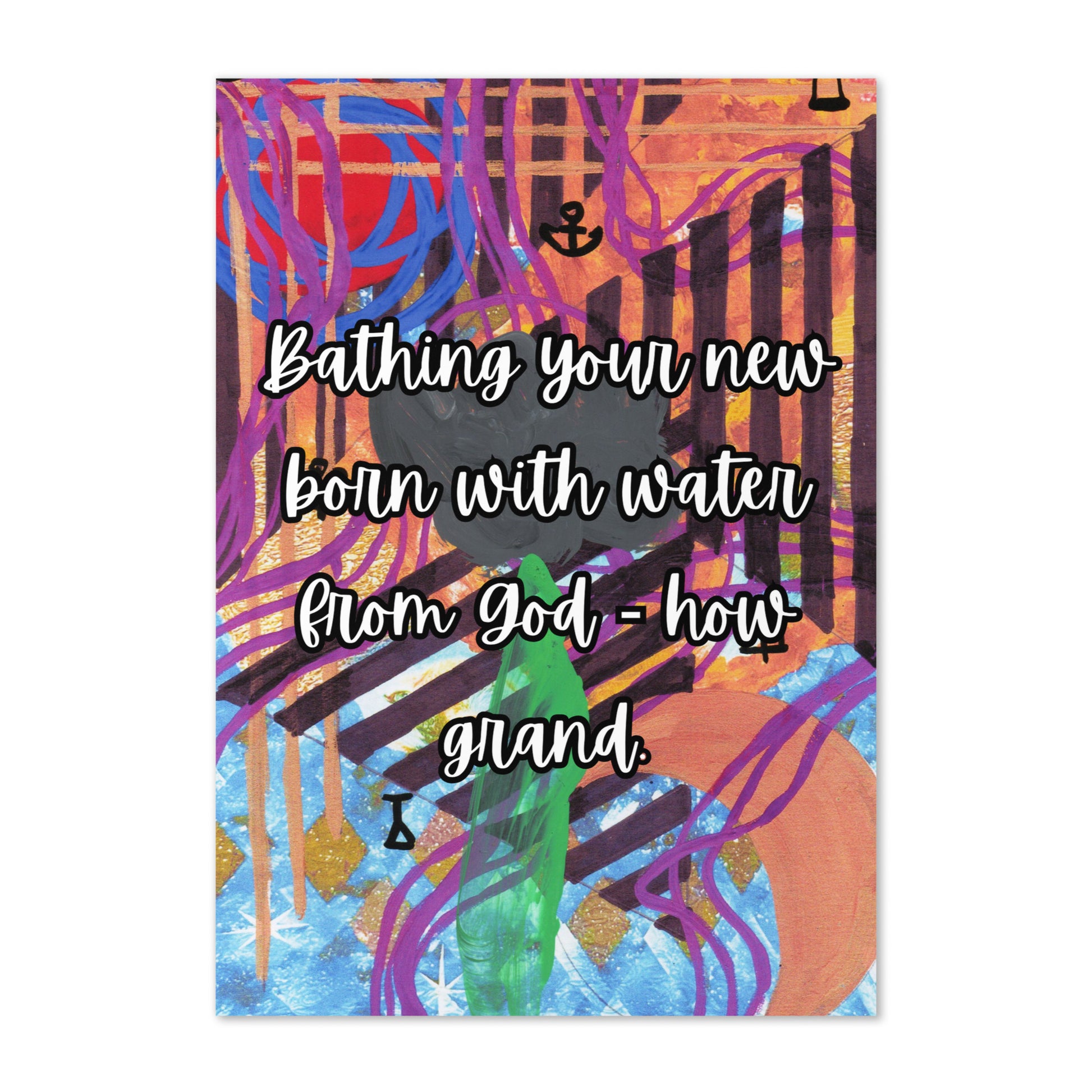 New Baby Greeting Card Design 4 POSTCARD The DEEP Store