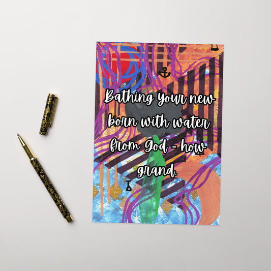New Baby Greeting Card Design 4 POSTCARD The DEEP Store 5.83″×8.27″