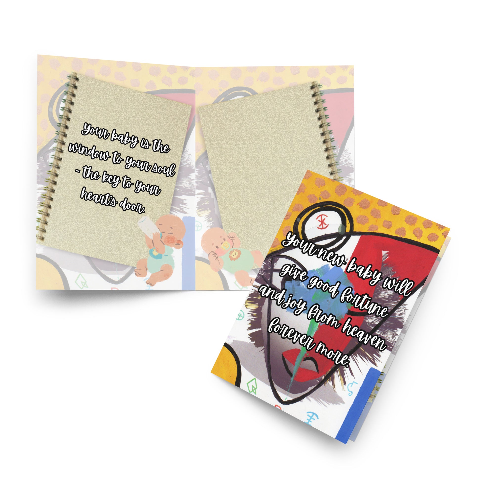 New Baby Greeting Card Design 5 POSTCARD The DEEP Store