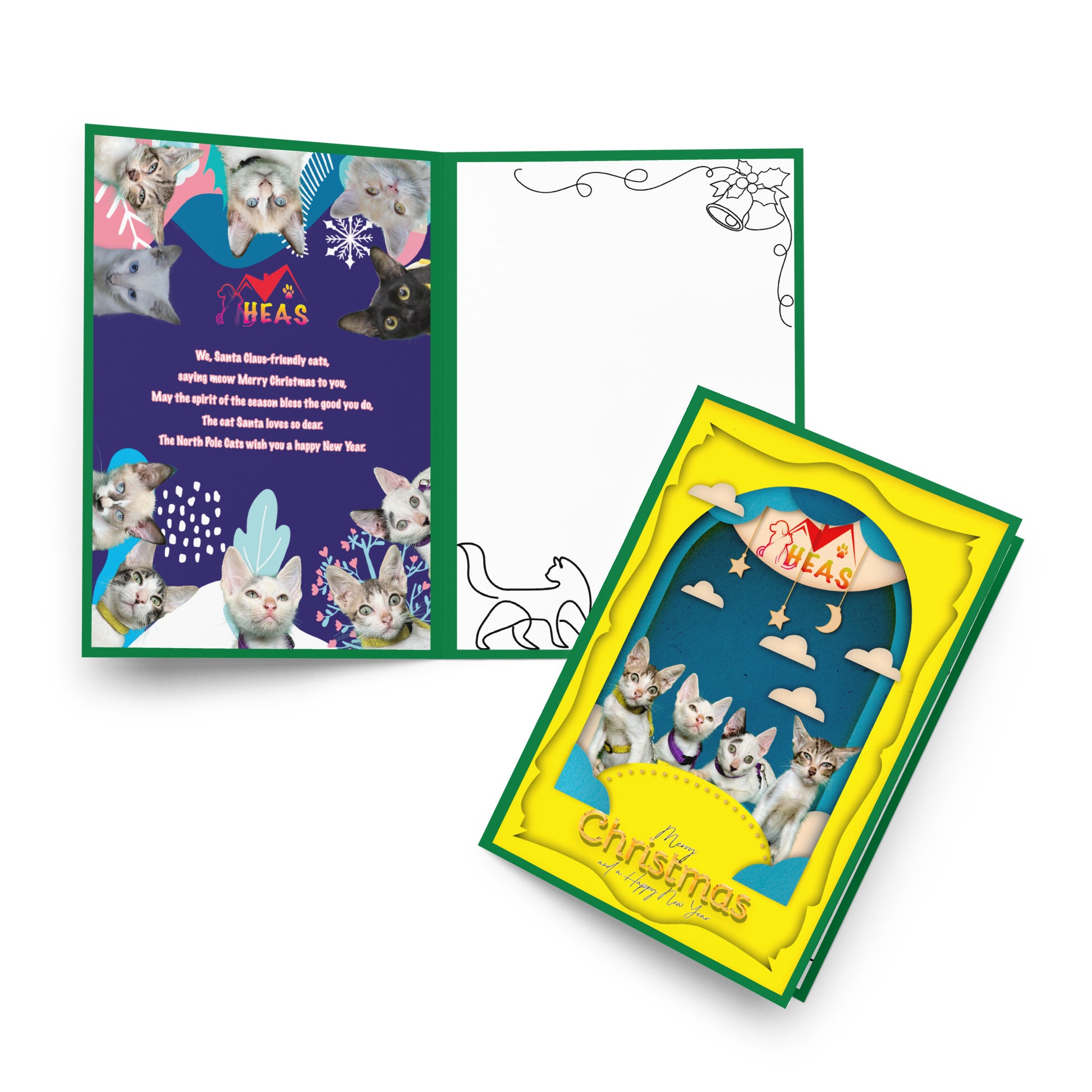 Christmas Greeting Card Design 1 POSTCARD The DEEP Store