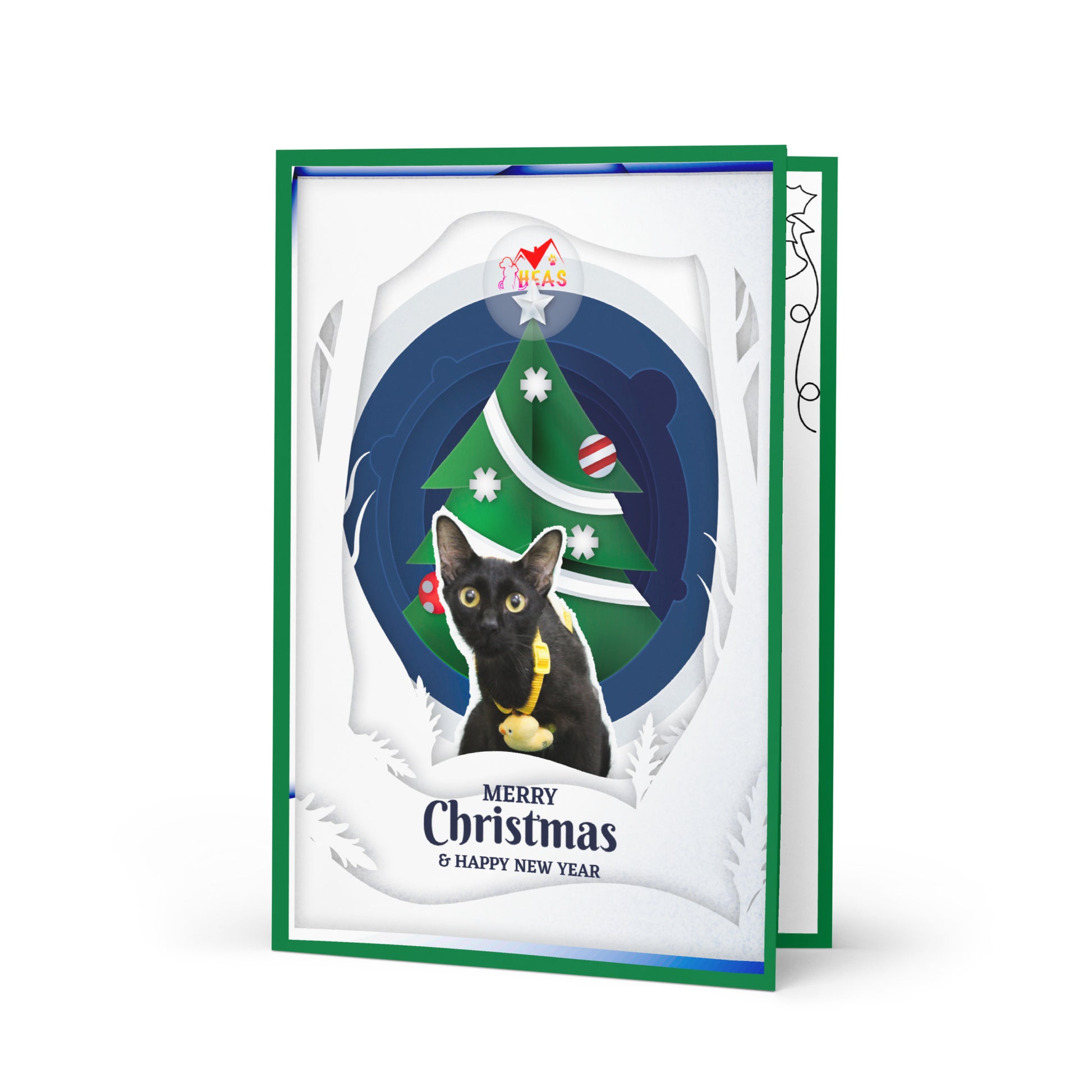 Christmas Greeting Card Design 2 POSTCARD The DEEP Store