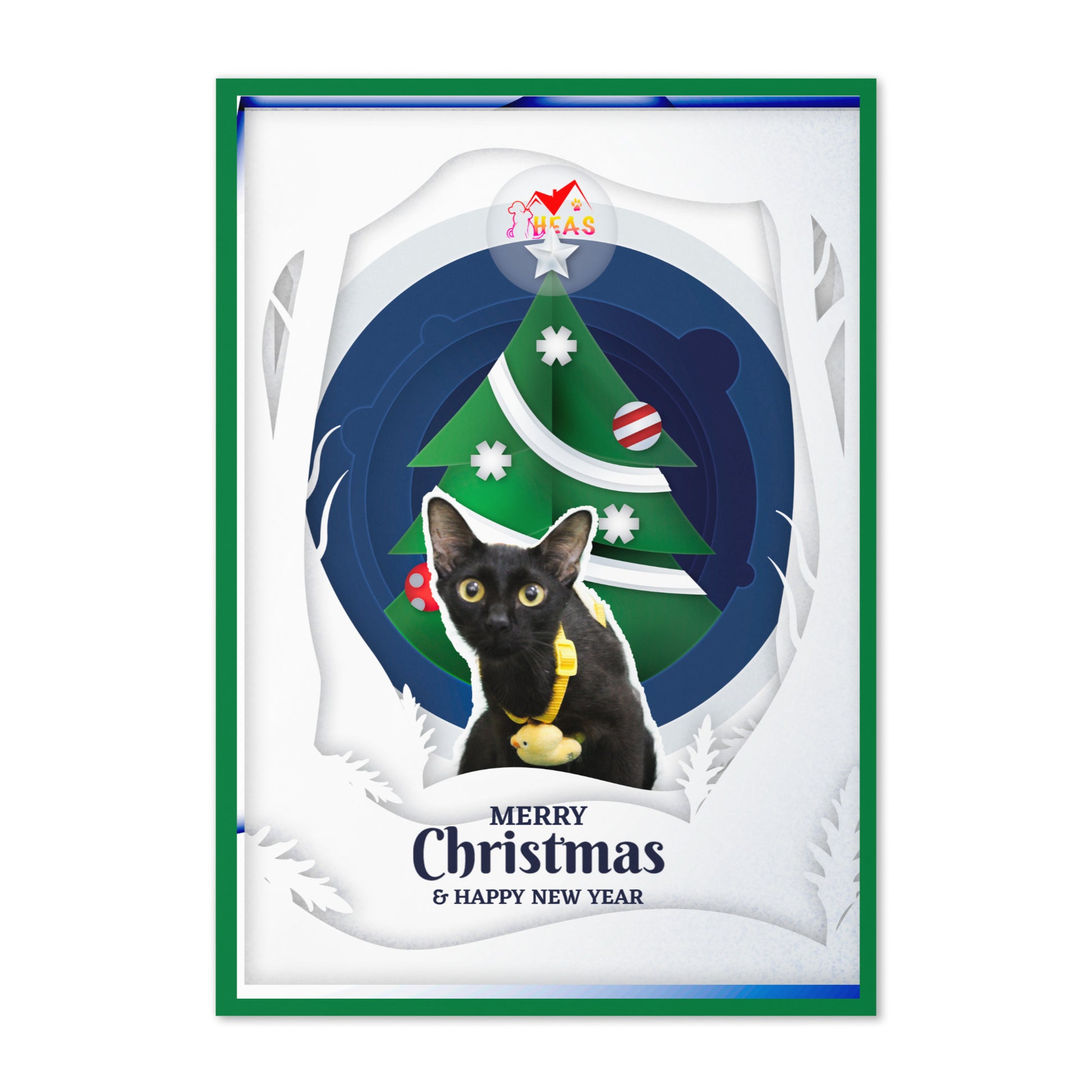 Christmas Greeting Card Design 2 POSTCARD The DEEP Store