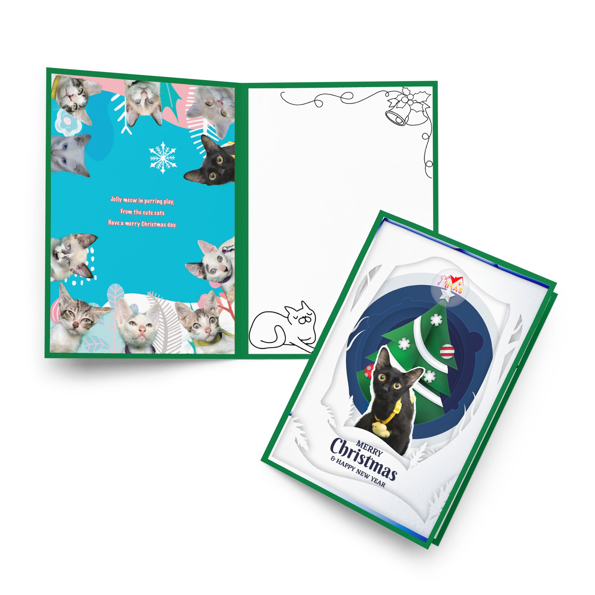 Christmas Greeting Card Design 2 POSTCARD The DEEP Store