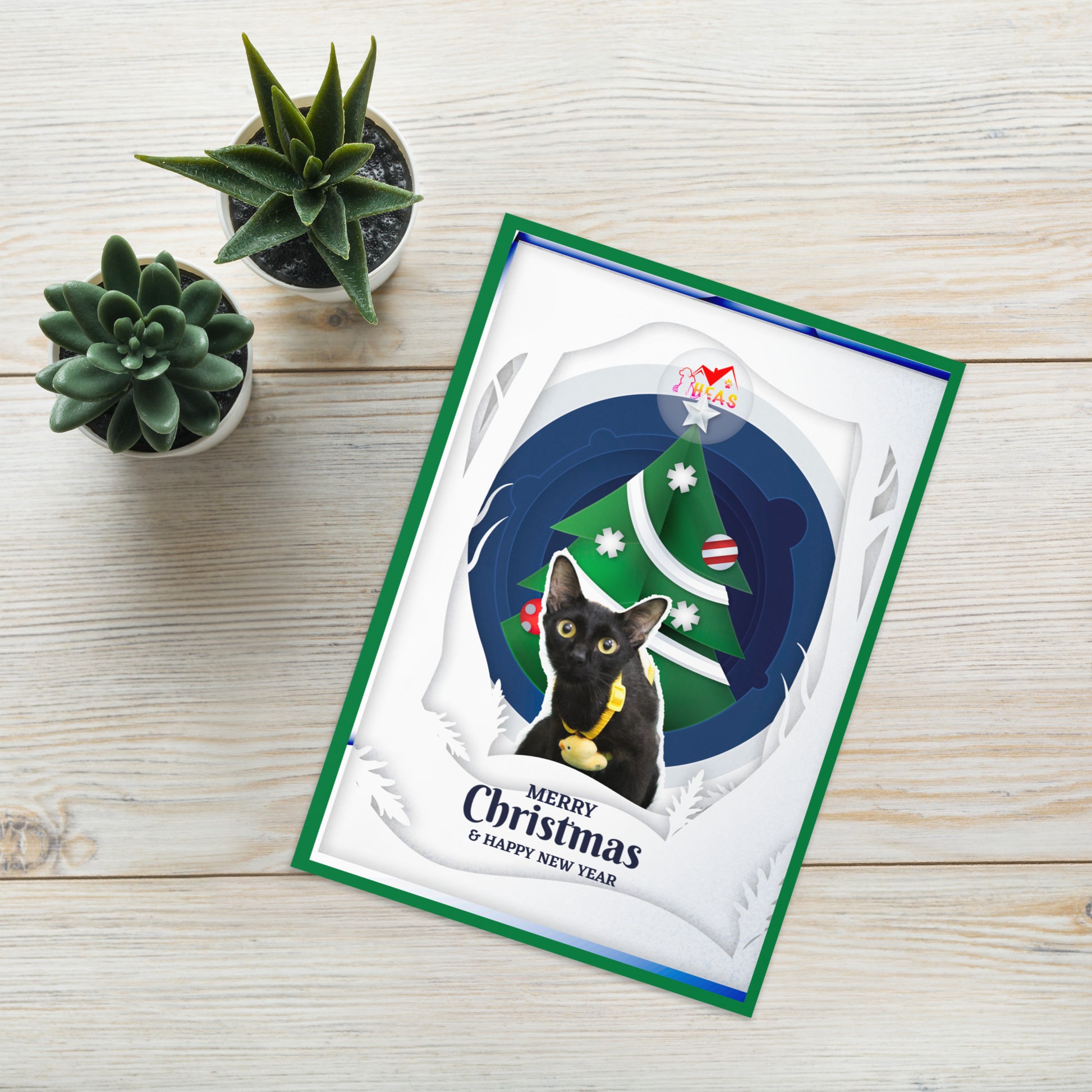 Christmas Greeting Card Design 2 POSTCARD The DEEP Store