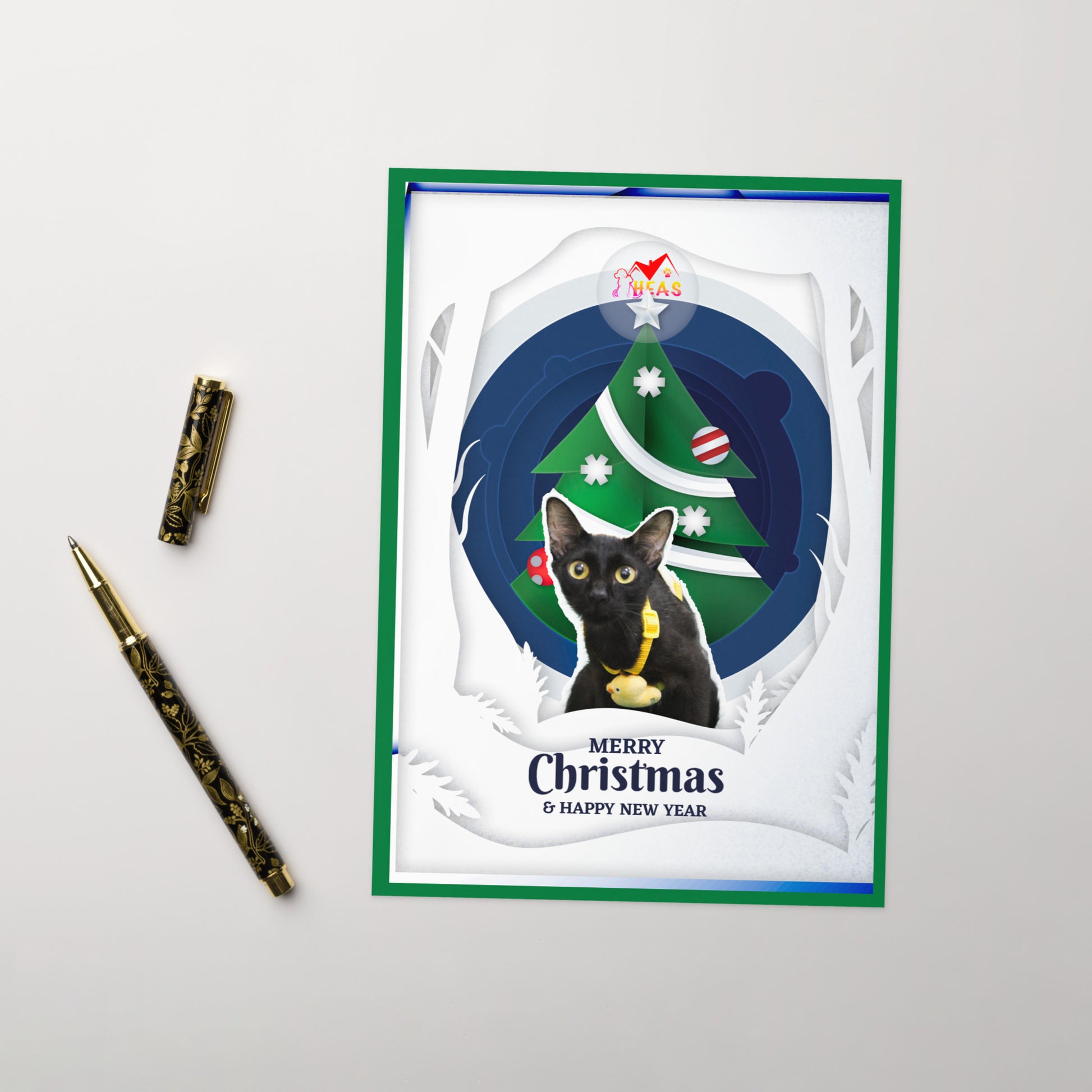 Christmas Greeting Card Design 2 POSTCARD The DEEP Store