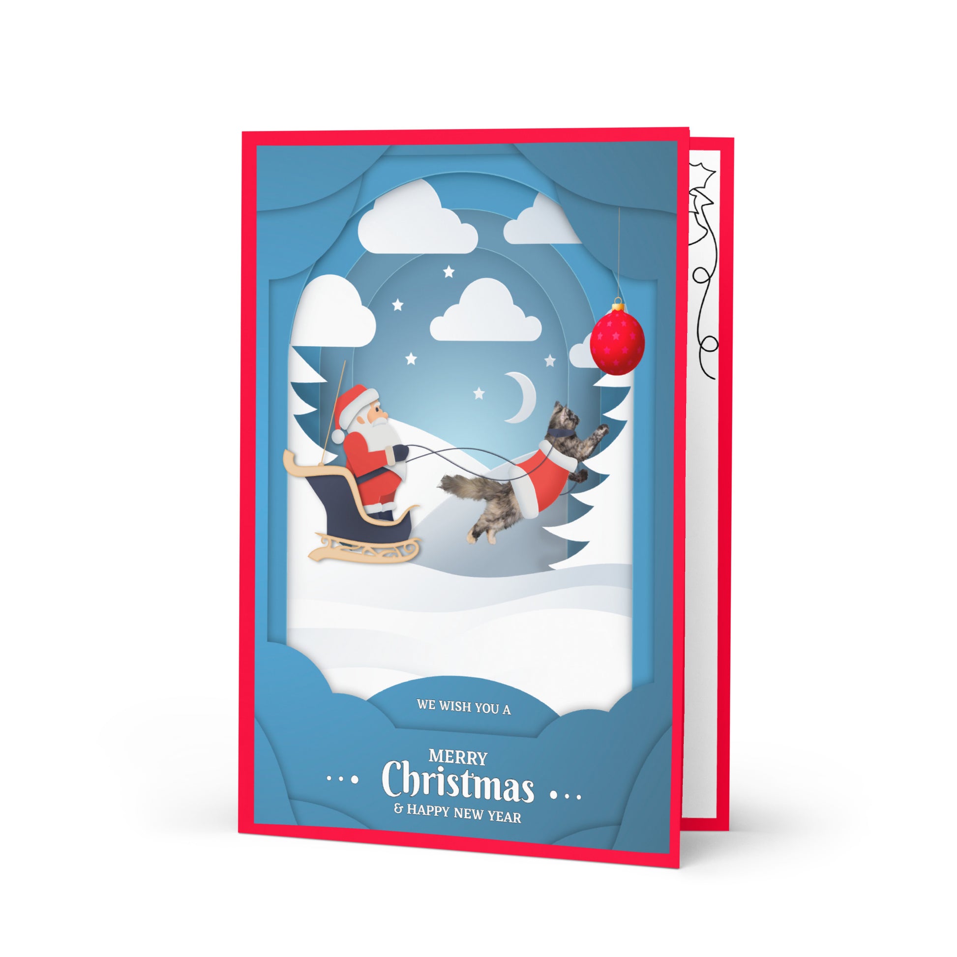 Christmas Greeting Card Design 3 POSTCARD The DEEP Store