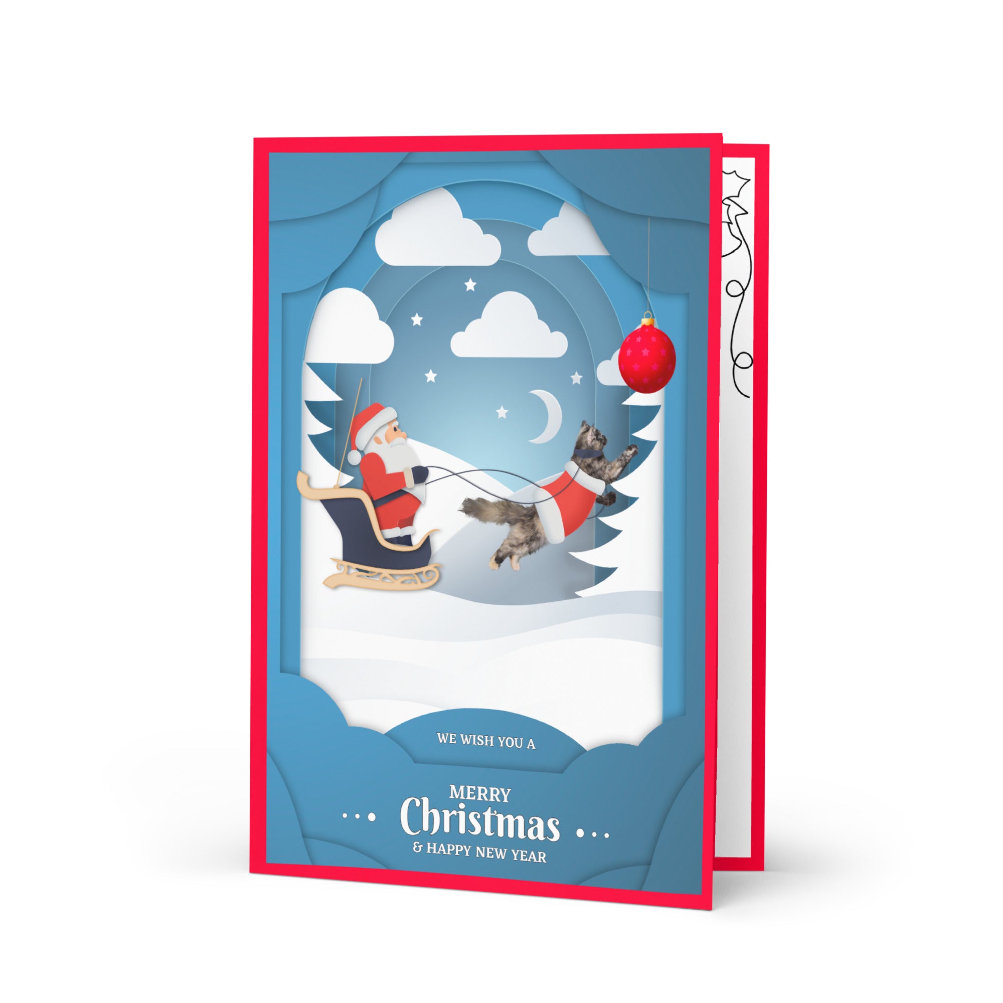 Christmas Greeting Card Design 3 POSTCARD The DEEP Store