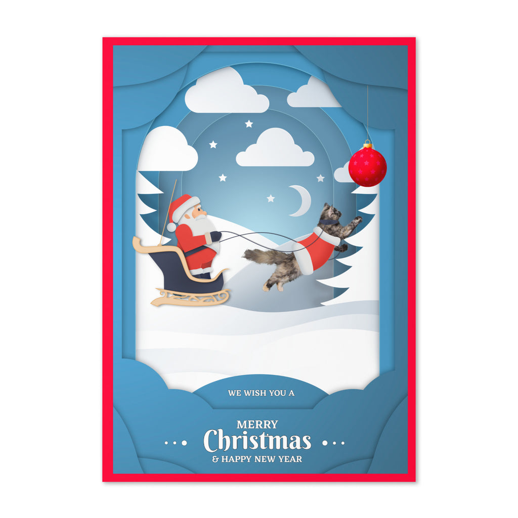 Christmas Greeting Card Design 3 POSTCARD The DEEP Store