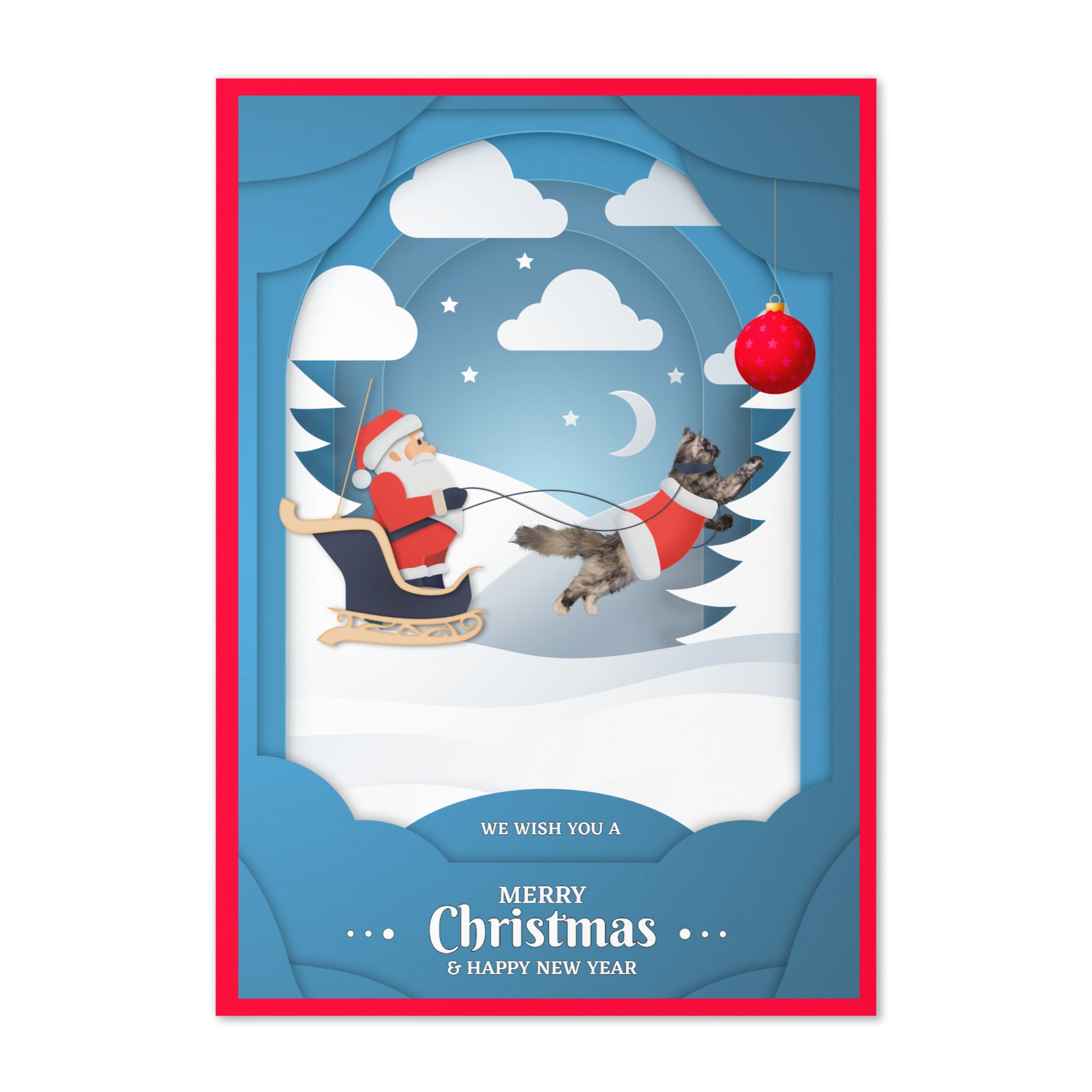 Christmas Greeting Card Design 3 POSTCARD The DEEP Store
