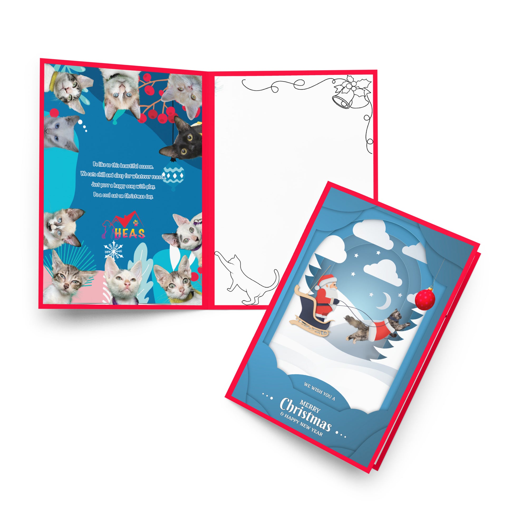 Christmas Greeting Card Design 3 POSTCARD The DEEP Store