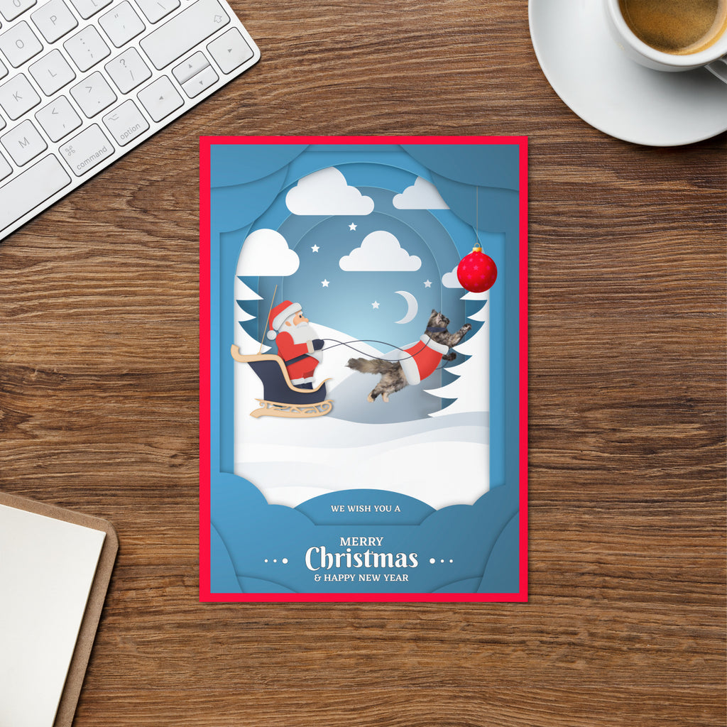 Christmas Greeting Card Design 3 POSTCARD The DEEP Store