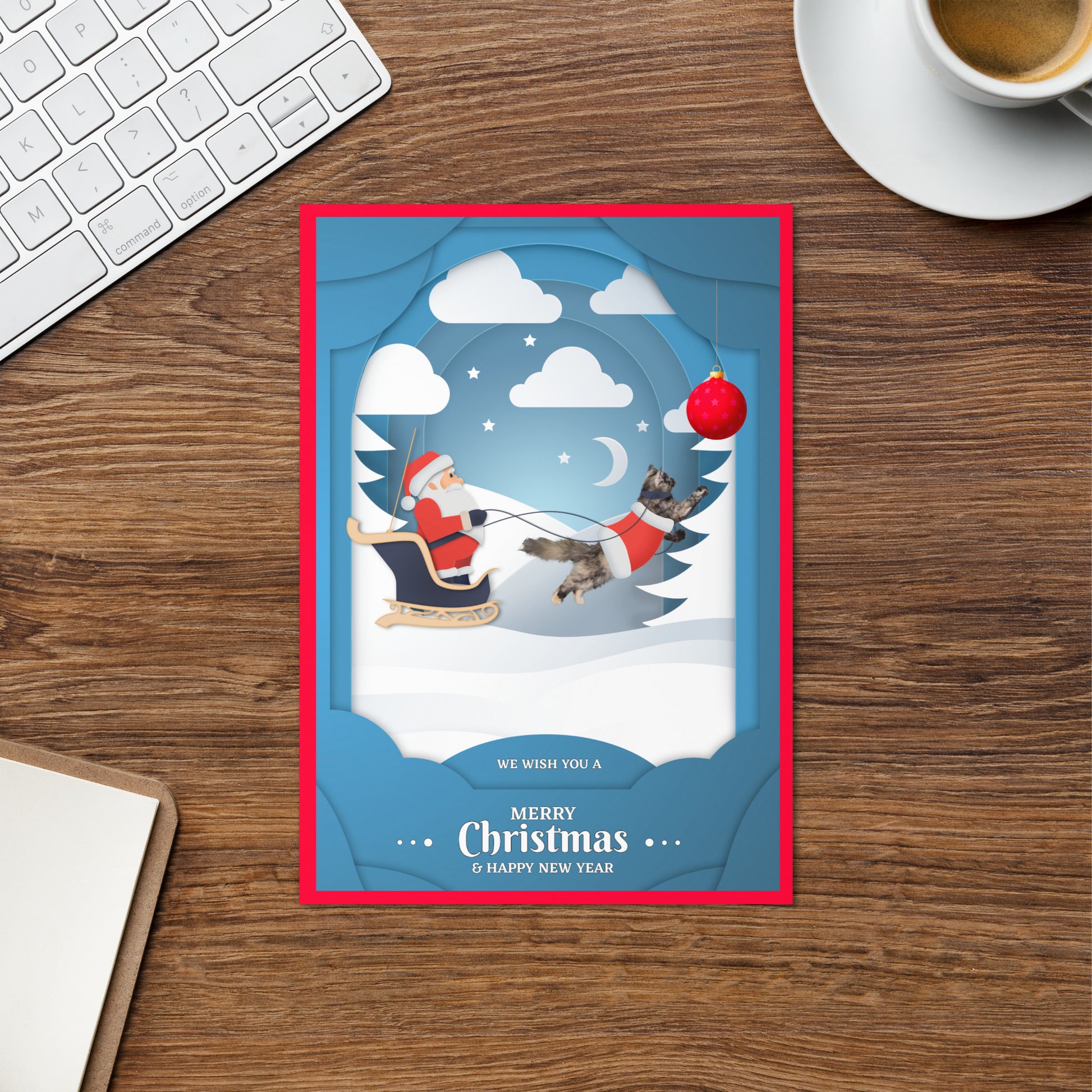 Christmas Greeting Card Design 3 POSTCARD The DEEP Store