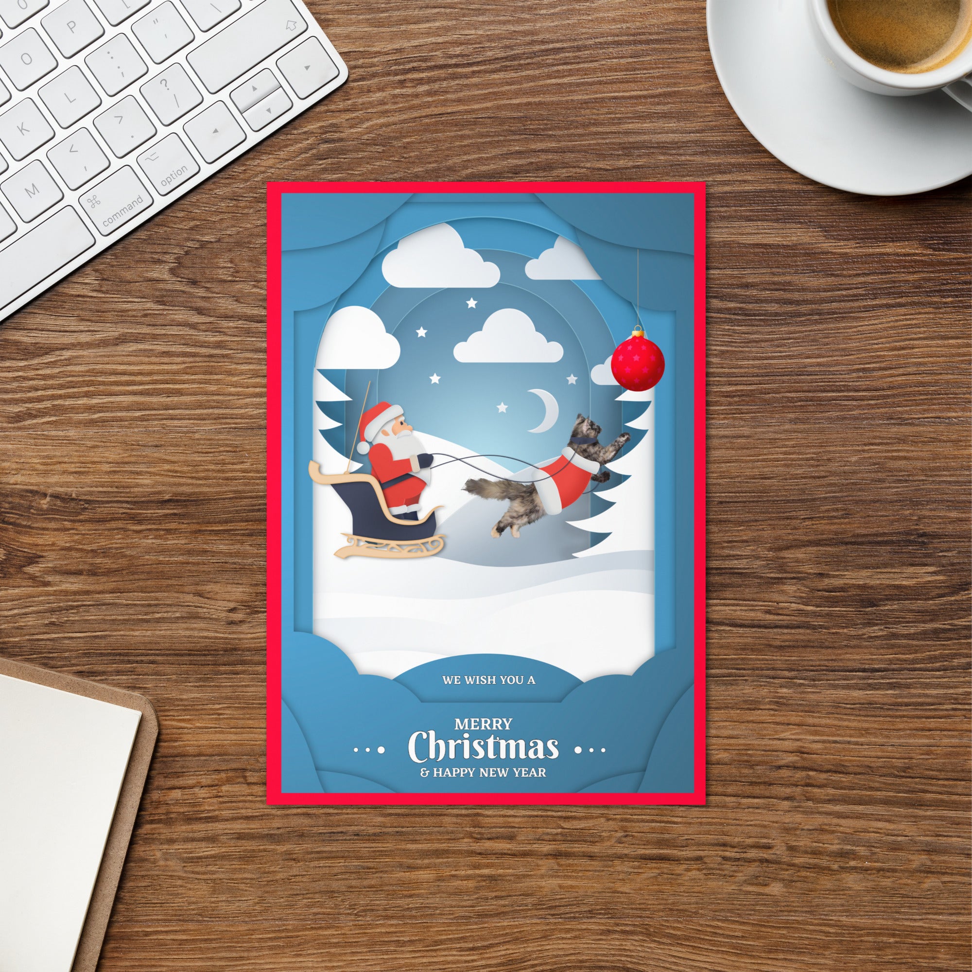 Christmas Greeting Card Design 3 POSTCARD The DEEP Store