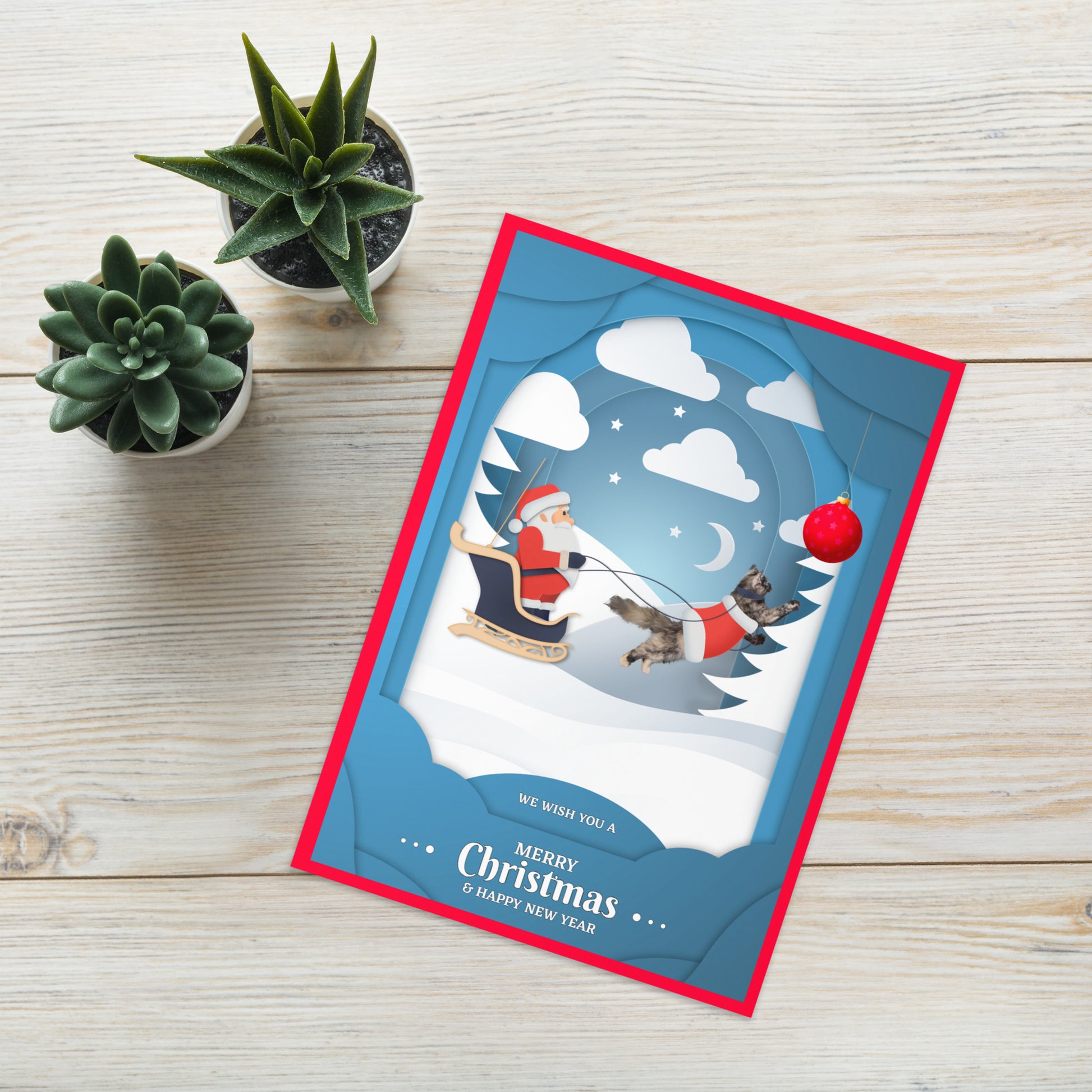 Christmas Greeting Card Design 3 POSTCARD The DEEP Store