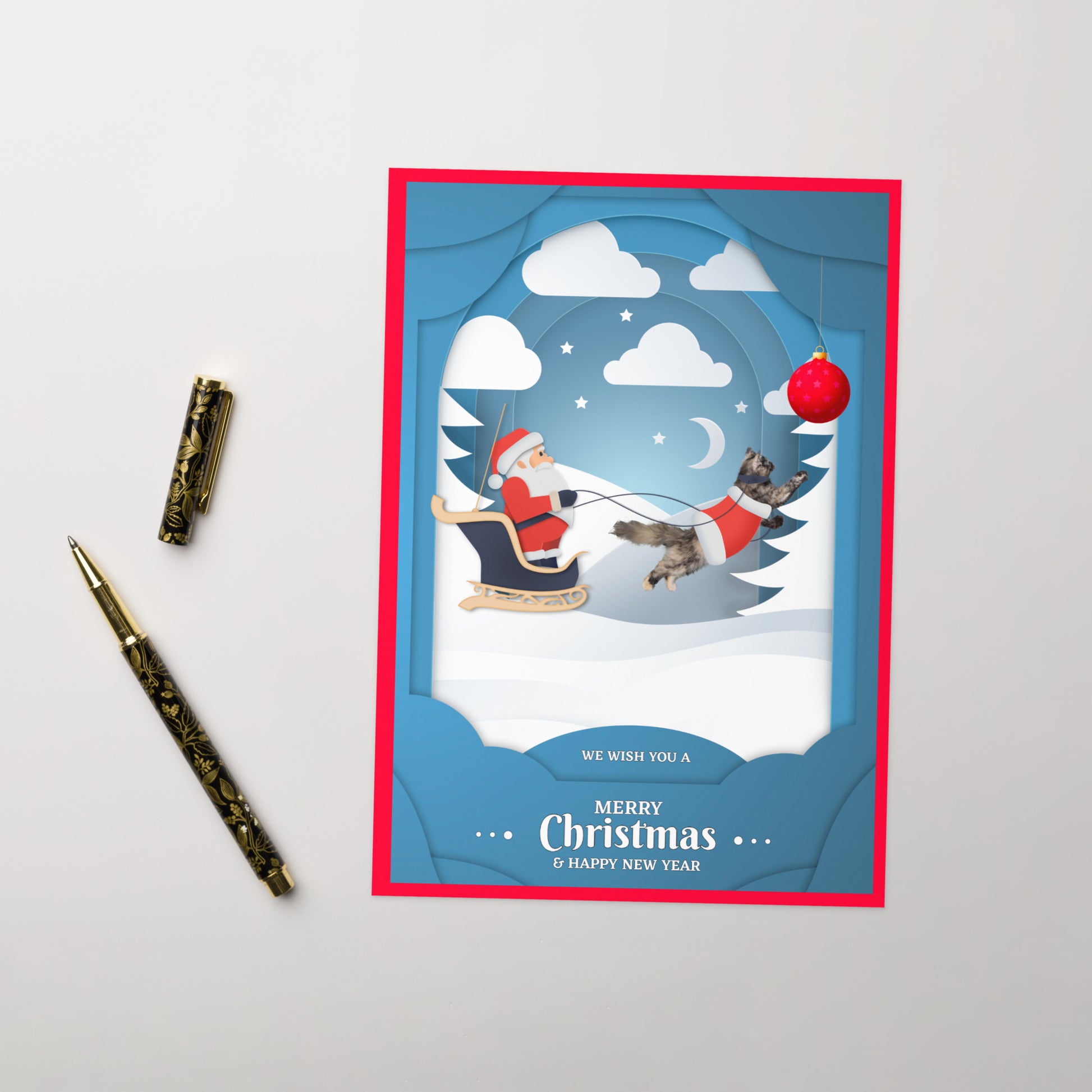Christmas Greeting Card Design 3 POSTCARD The DEEP Store