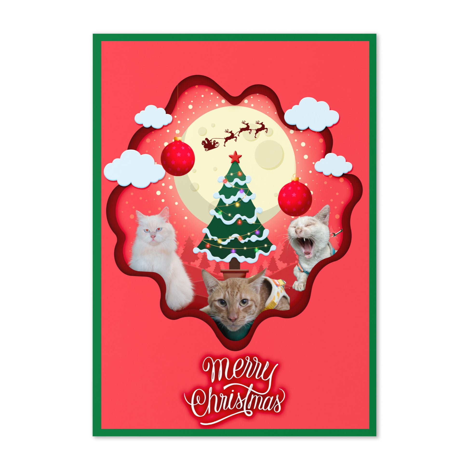 Christmas Greeting Card Design 4 POSTCARD The DEEP Store